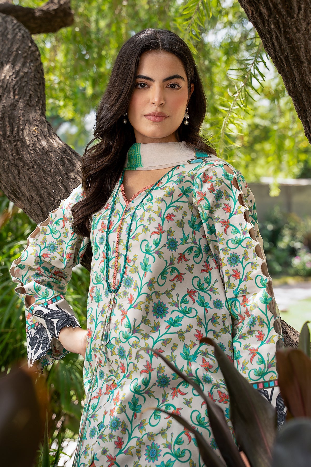 3-PC Stitched Printed Lawn CP6-27P
