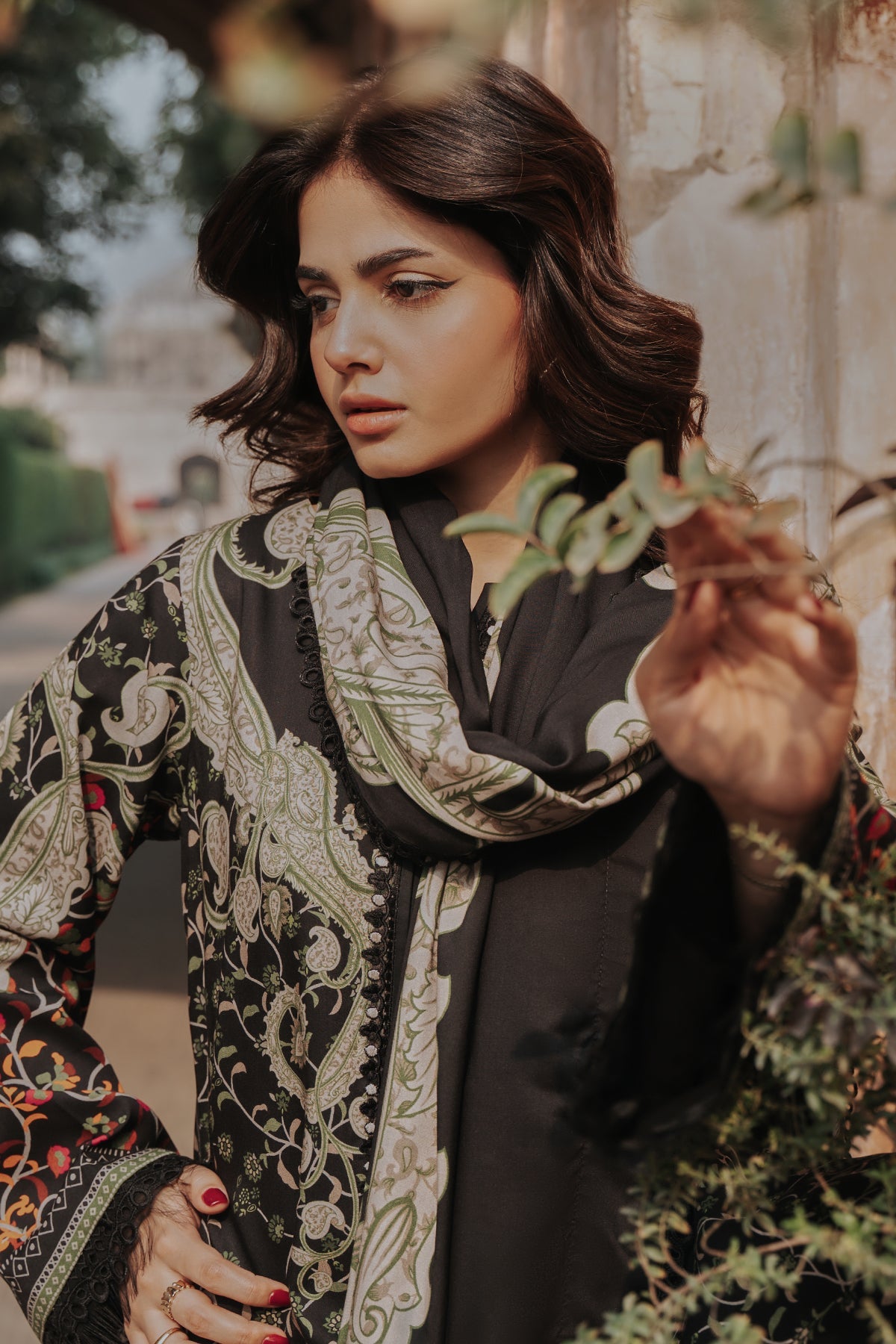 3-pc Unstitched Embroidered Printed Staple DSCW5-15