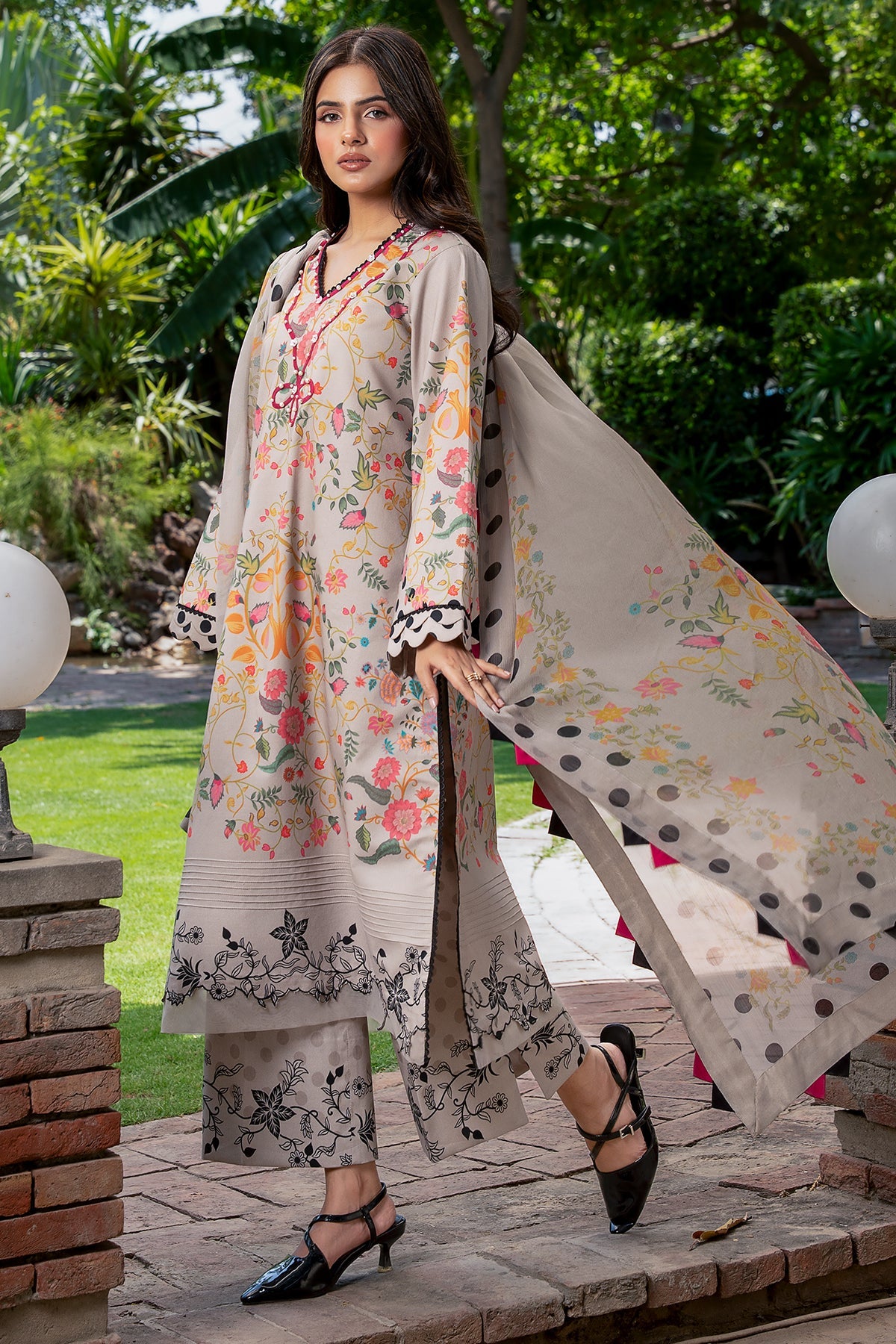 3-PC Unstitched Printed Lawn C-Print Vol 3 CP6-25