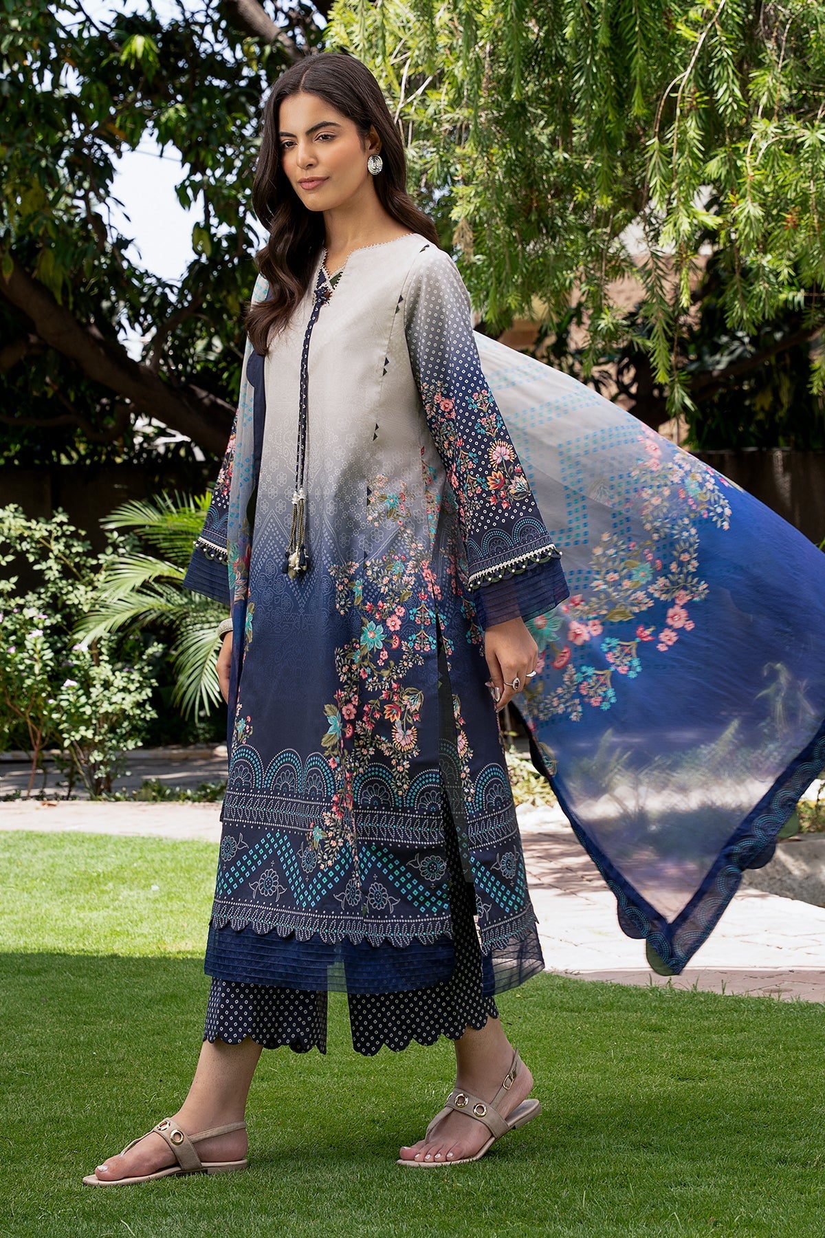 3-PC Unstitched Printed Lawn C-Print Vol 4 CP6-30