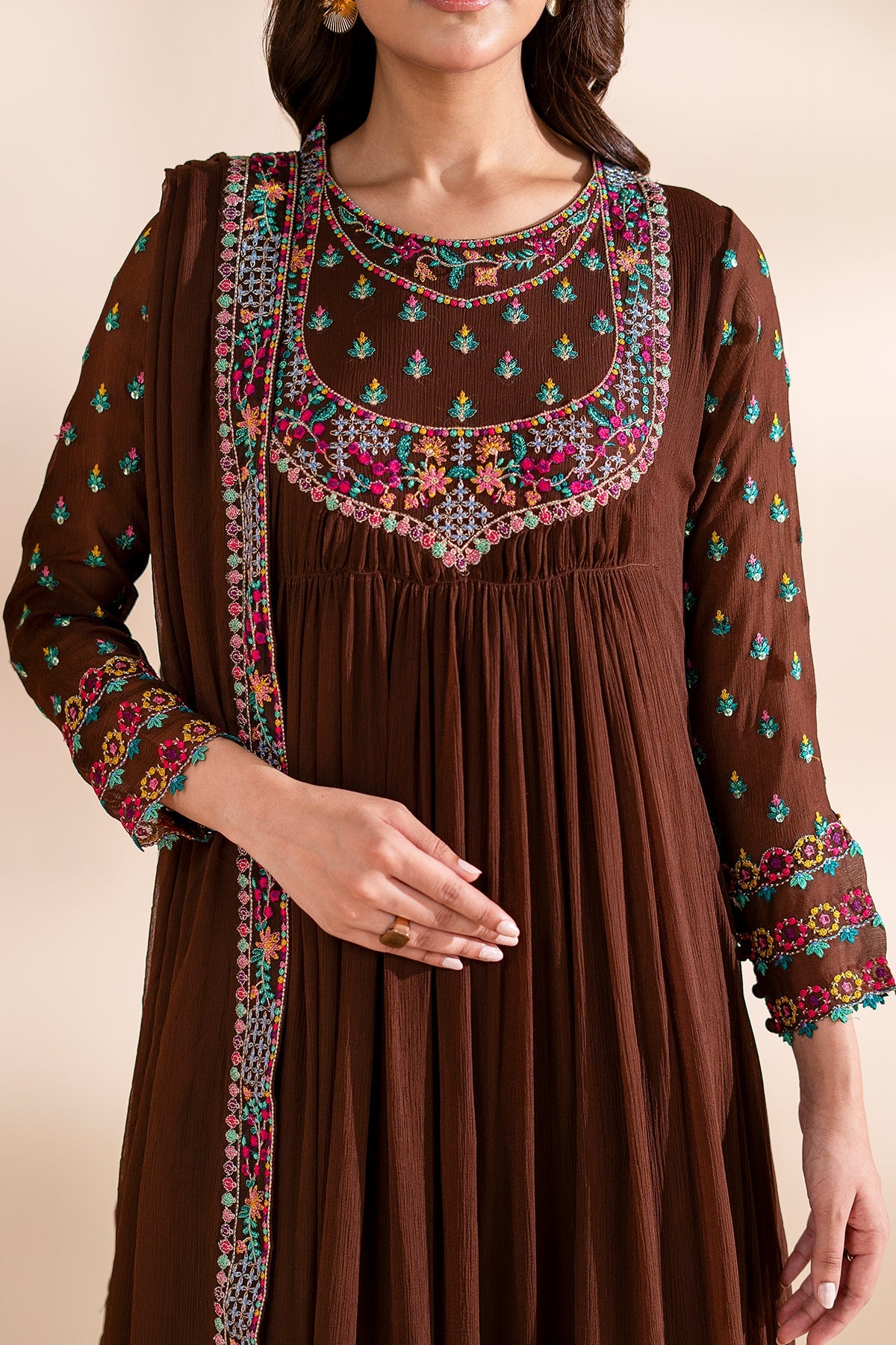 3-PC Embroidered CMA-6-318