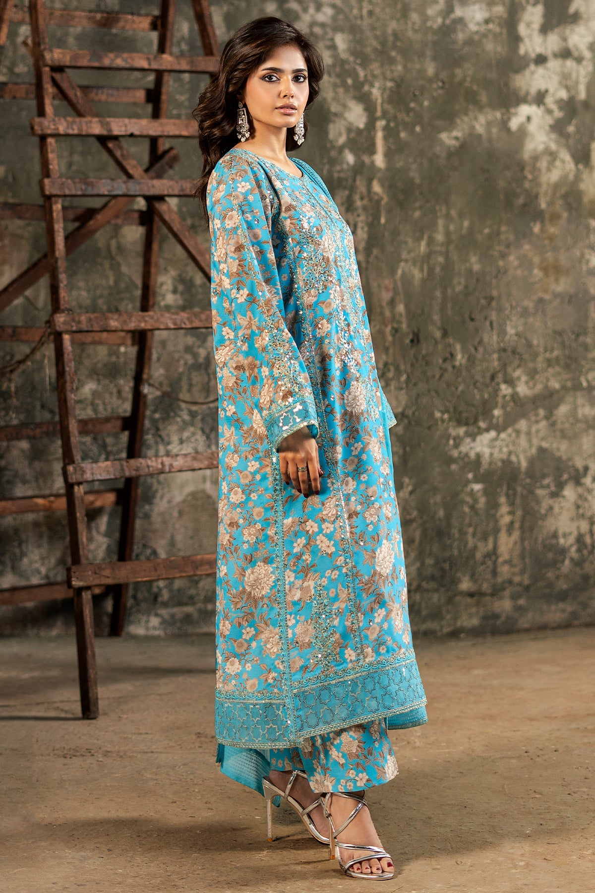 3-PC Stitched Embroidered Lawn SLC27-02P
