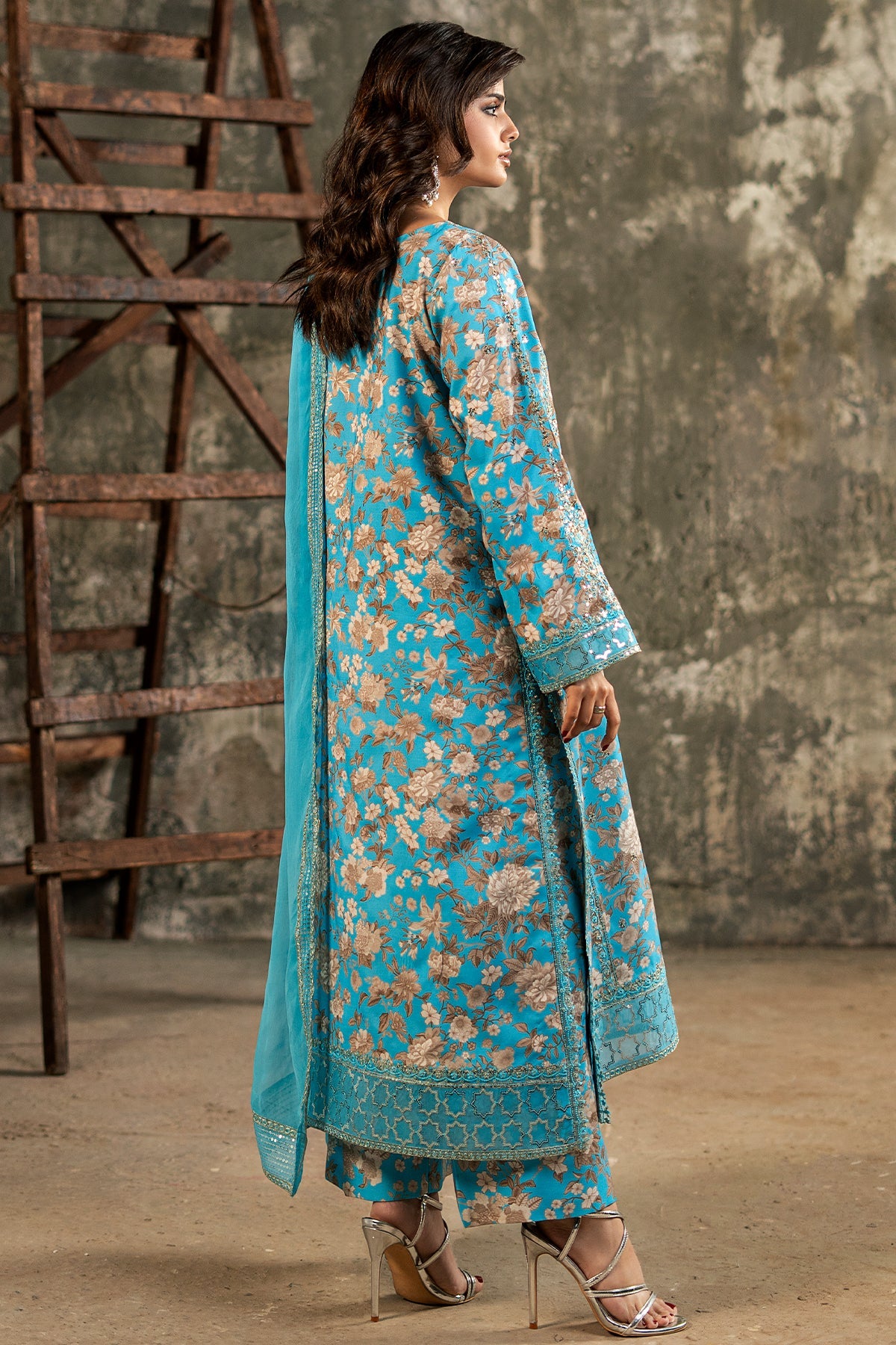 3-PC Stitched Embroidered Lawn SLC27-02P