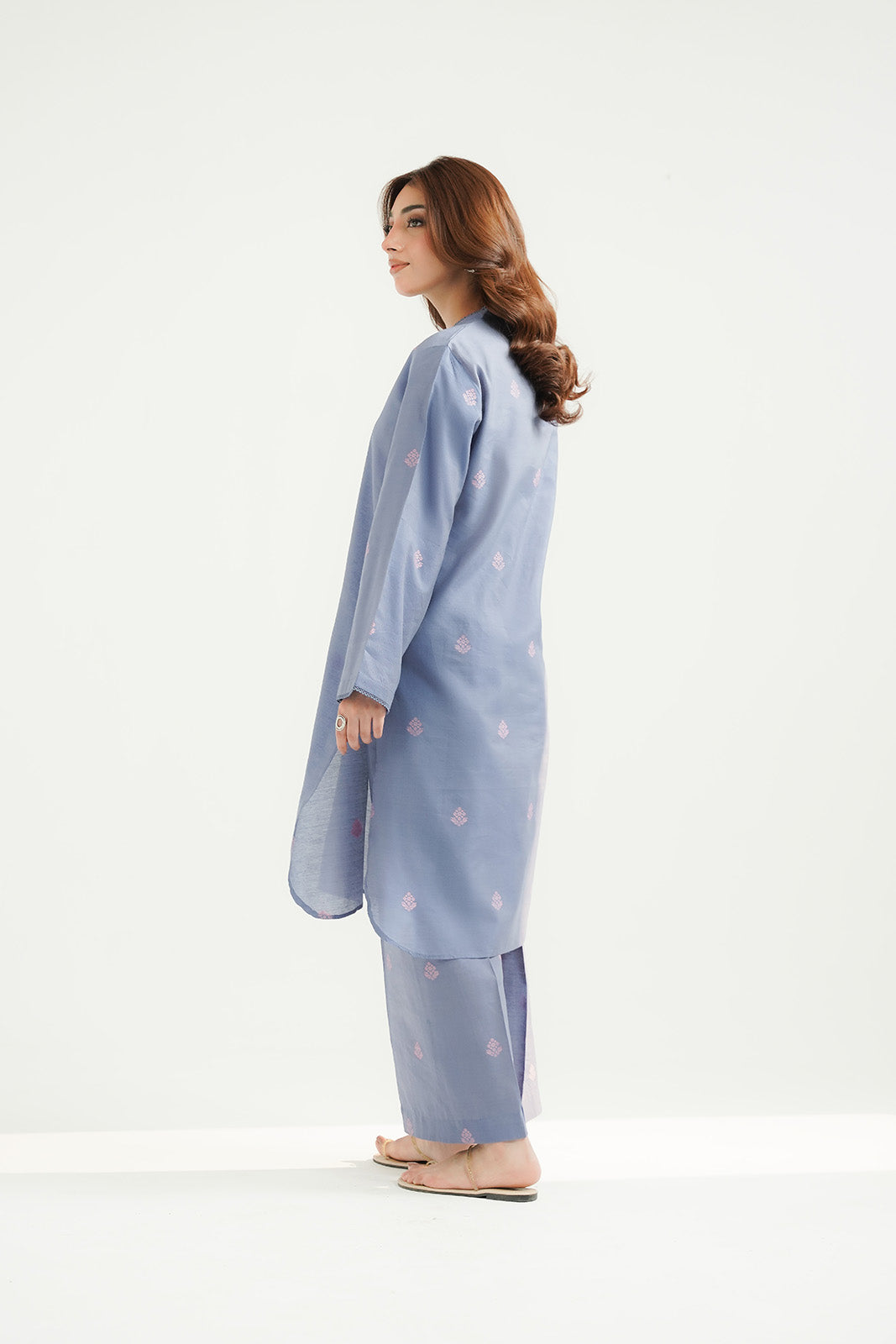 2 Piece Cotton Silk Solid Suit (CS0504)