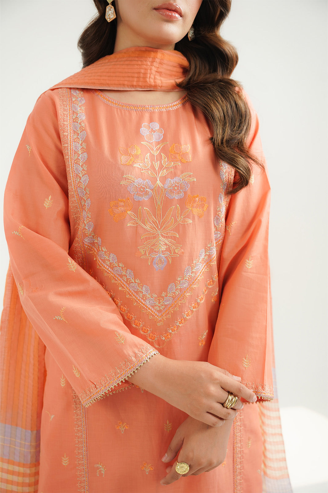 3 Piece Lawn Embroidered Suit (CS0507)