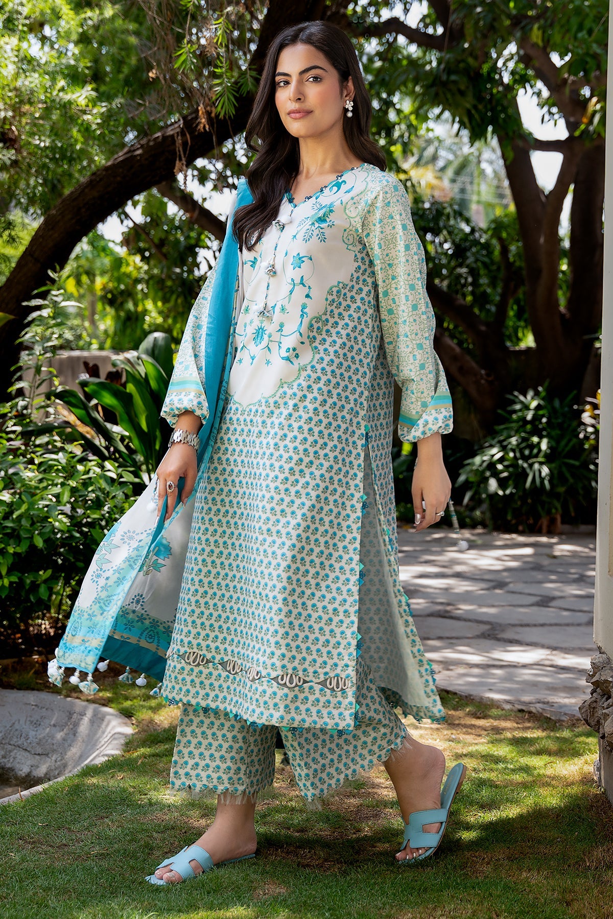 3-PC Unstitched Printed Lawn C-Print Vol 4 CP6-34