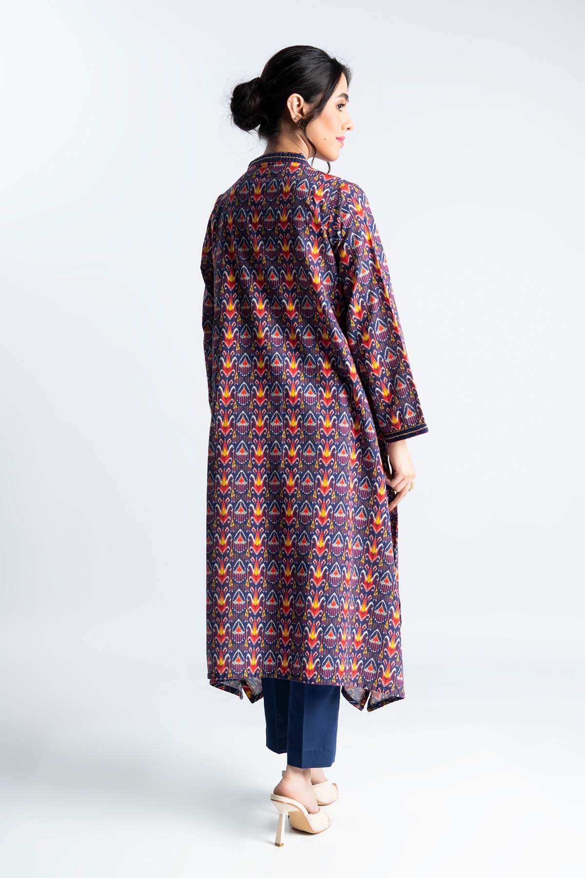 2 Piece Printed Slub Khaddar Embroidered & Printed Suit (PD1171)