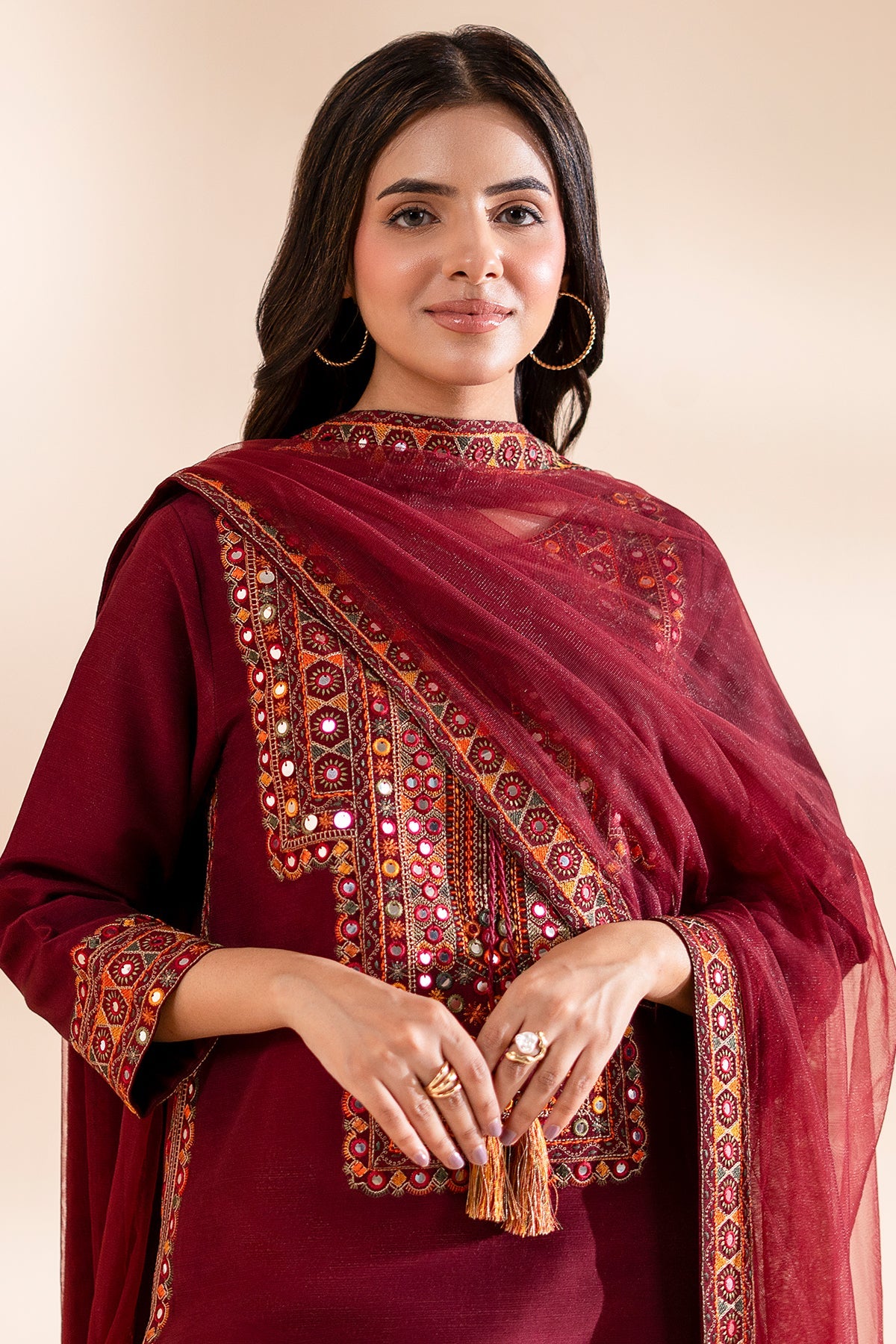 3-PC Stitched Embroidered CMA-6-335