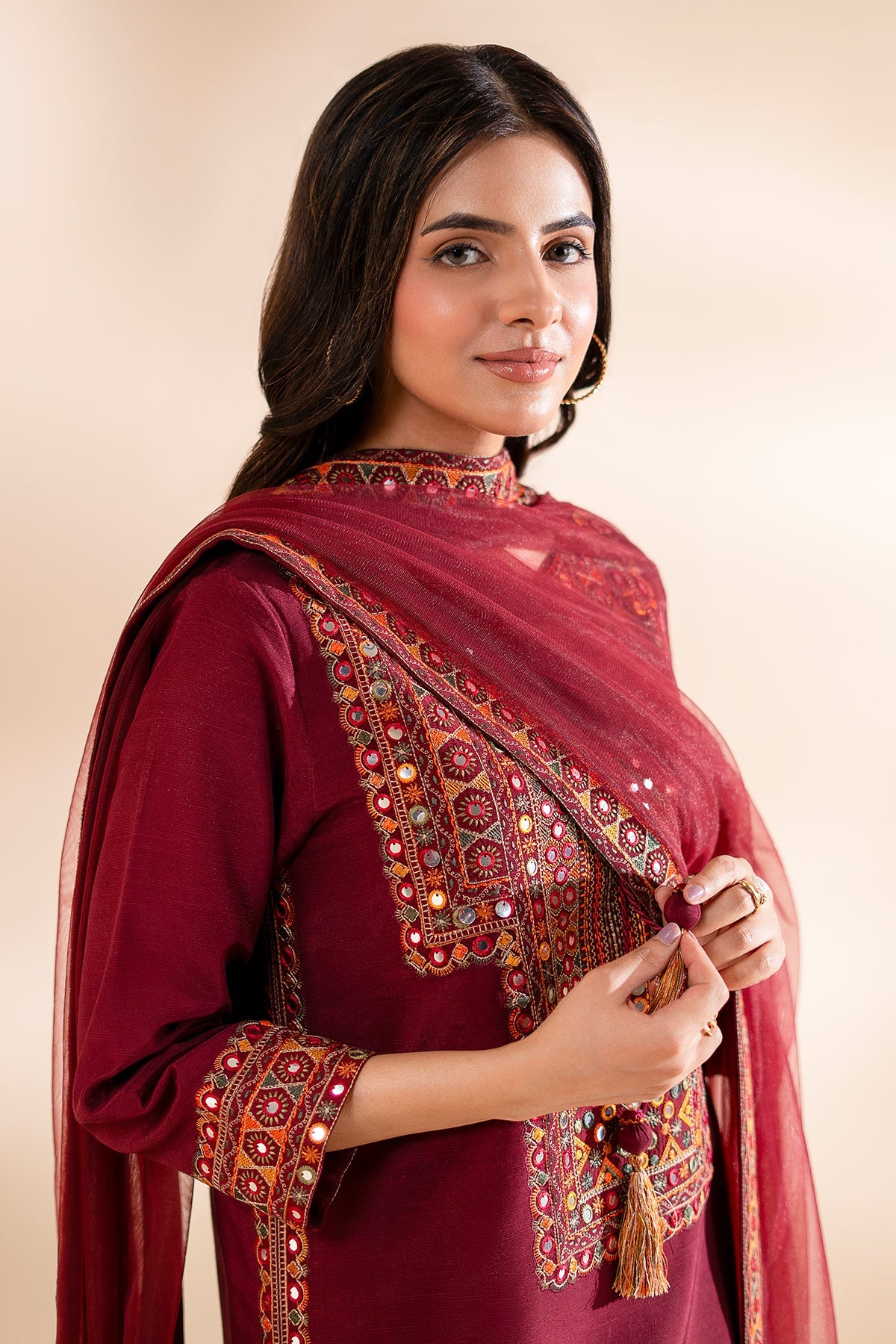 3-PC Stitched Embroidered CMA-6-335