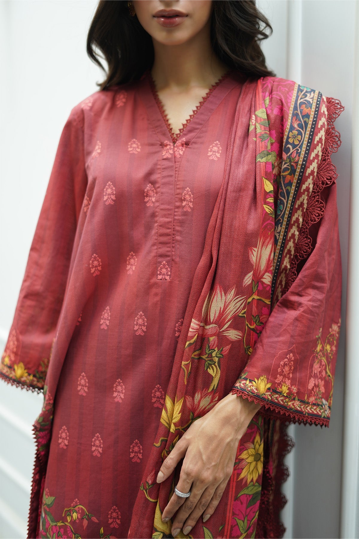 Printed Cambric 3 Piece