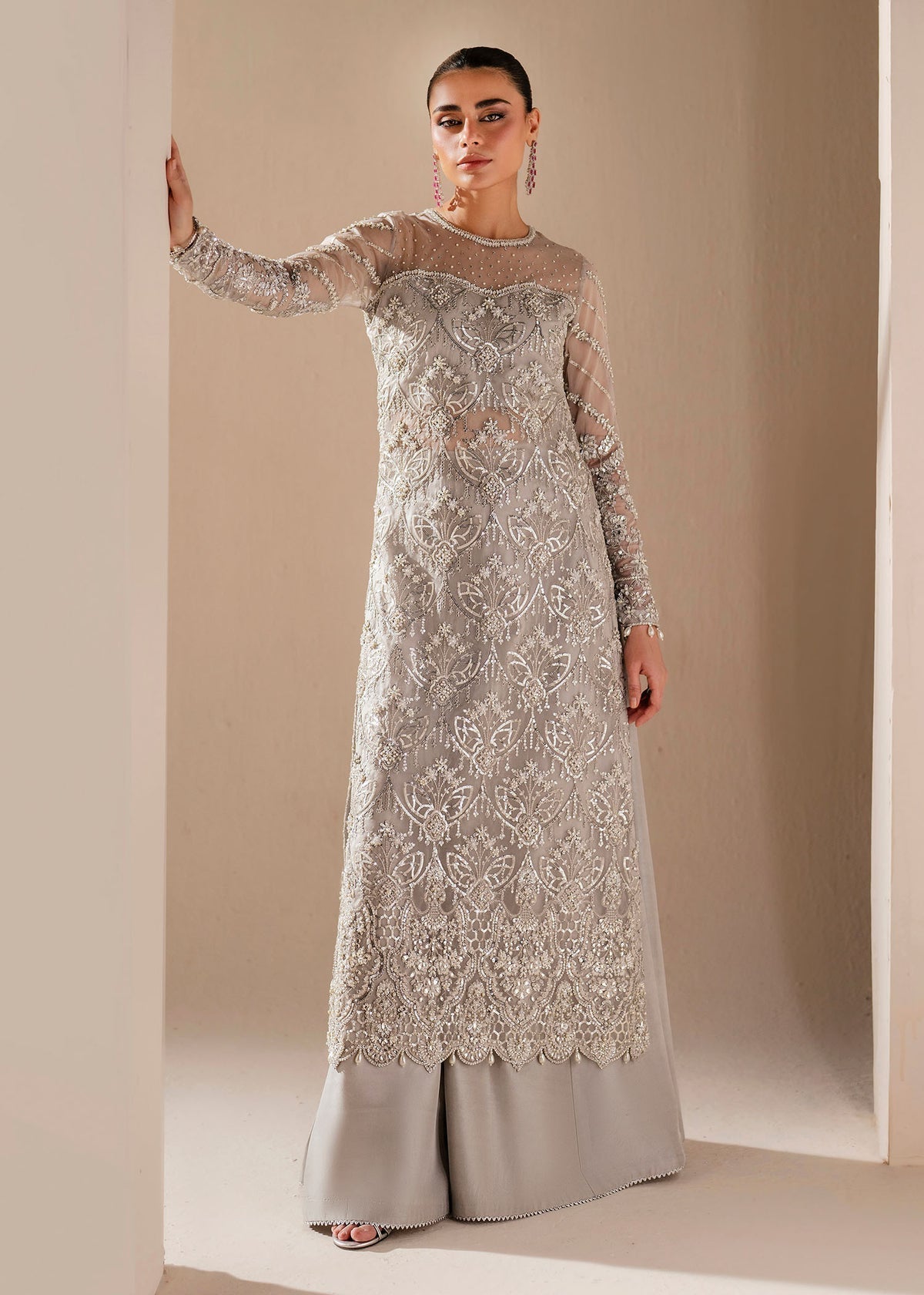Orchid Style — Mairaz Grey Three-Piece Suit