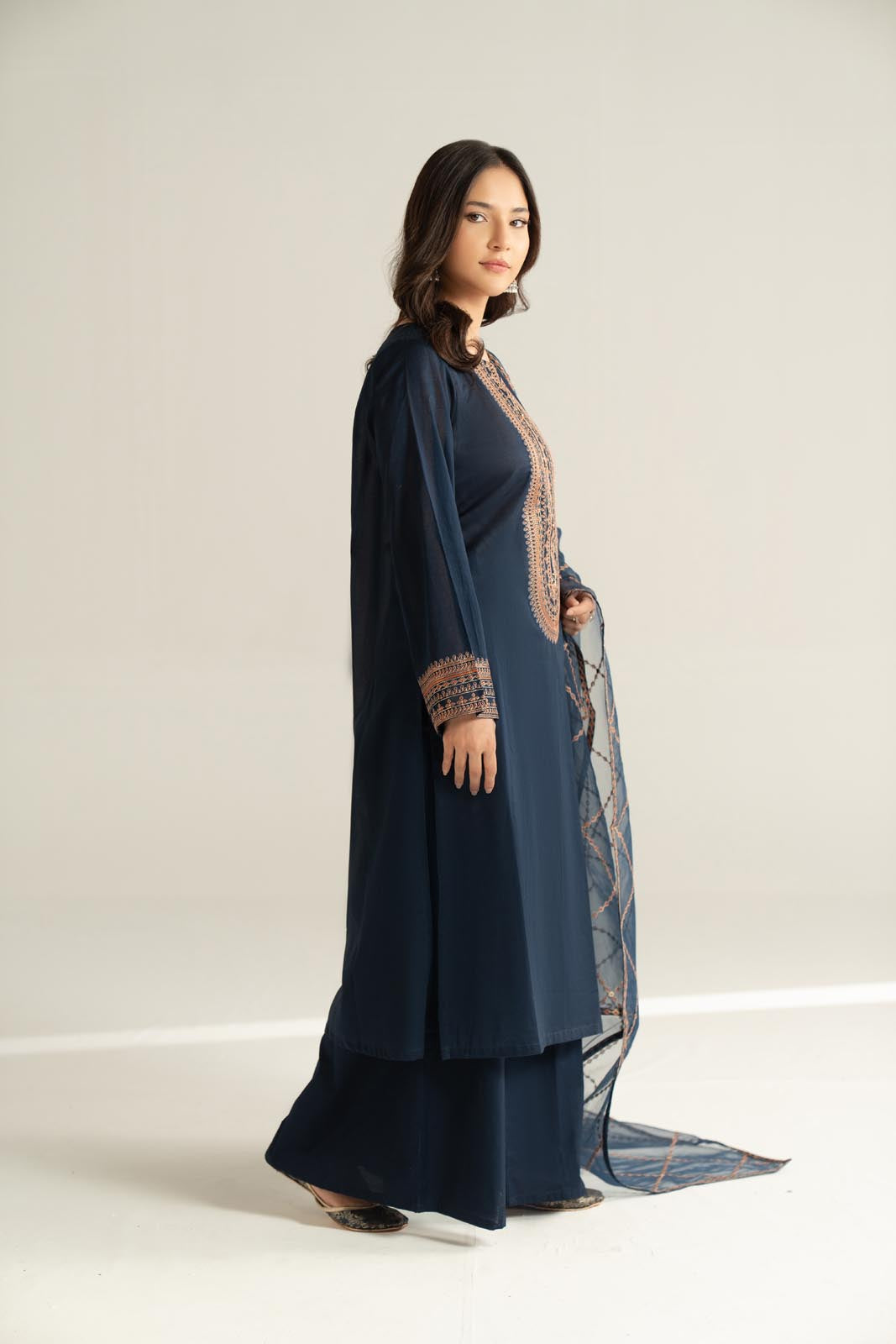 3 Piece Lawn Embroidered Suit (CS0536)