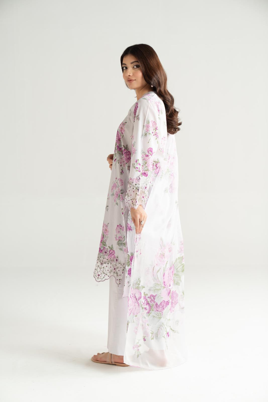 3 Piece Printed Lawn Embroidered Suit (CP0461)