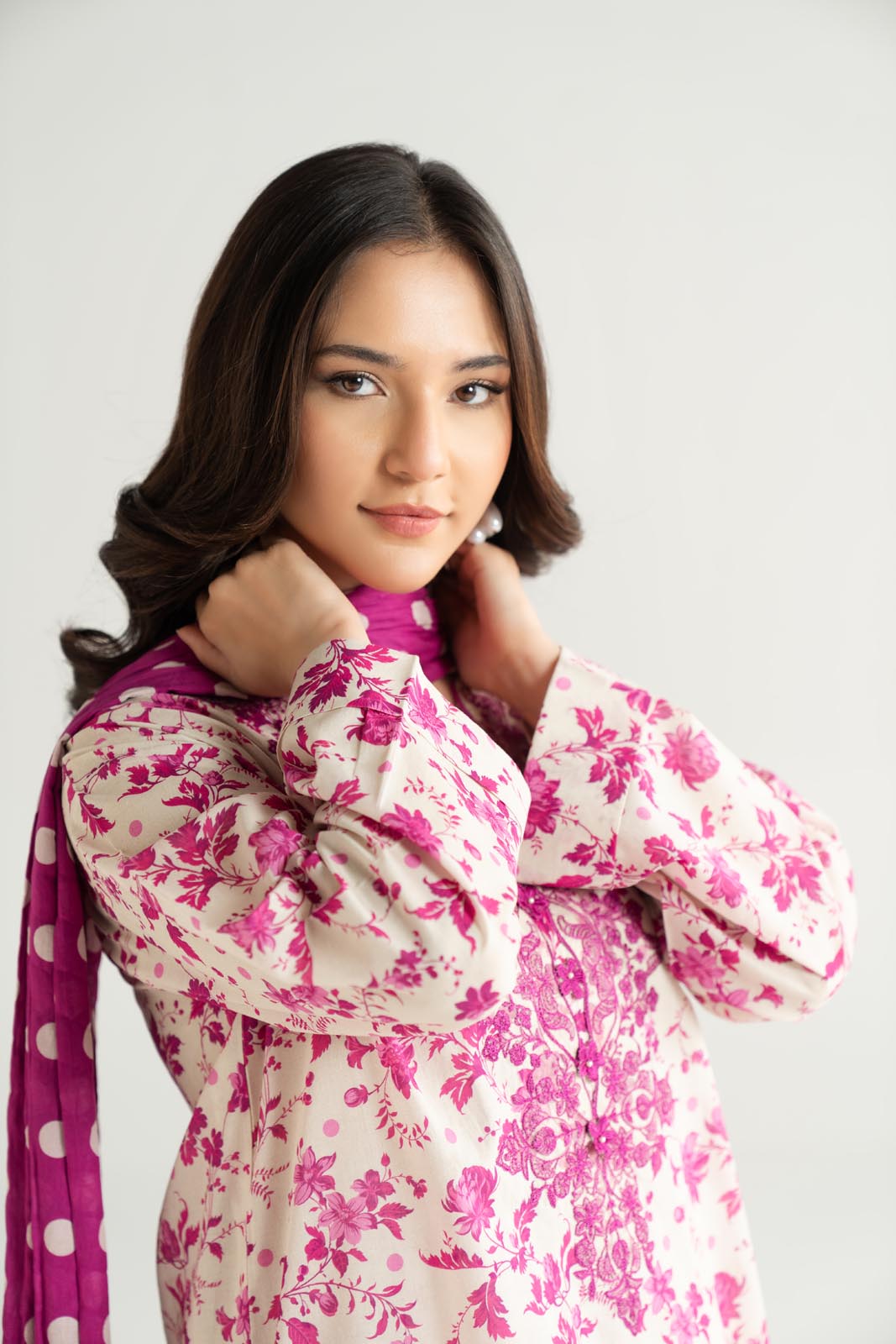 3 Piece Printed Lawn Embroidered Suit (CP0467)