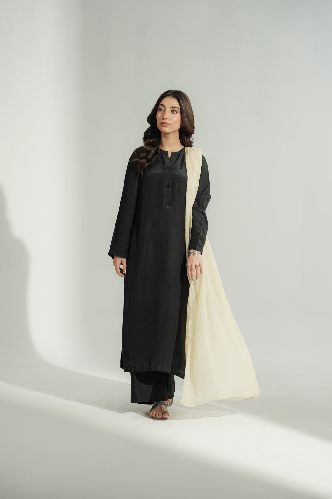 1 Piece Chiffon Embroidered Dupatta (FD0120)