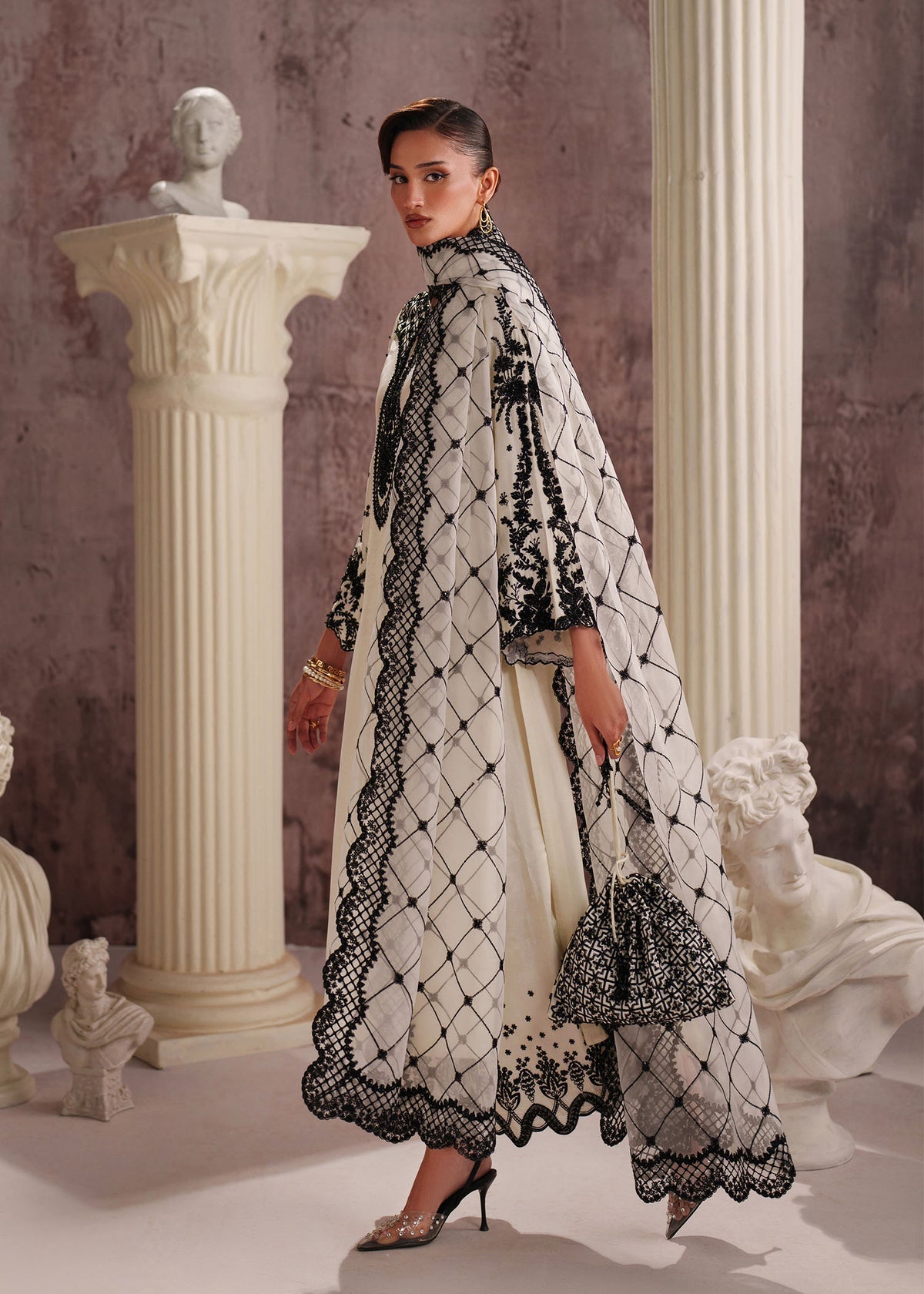 Zyra Style — Mairaz White Three-Piece Suit