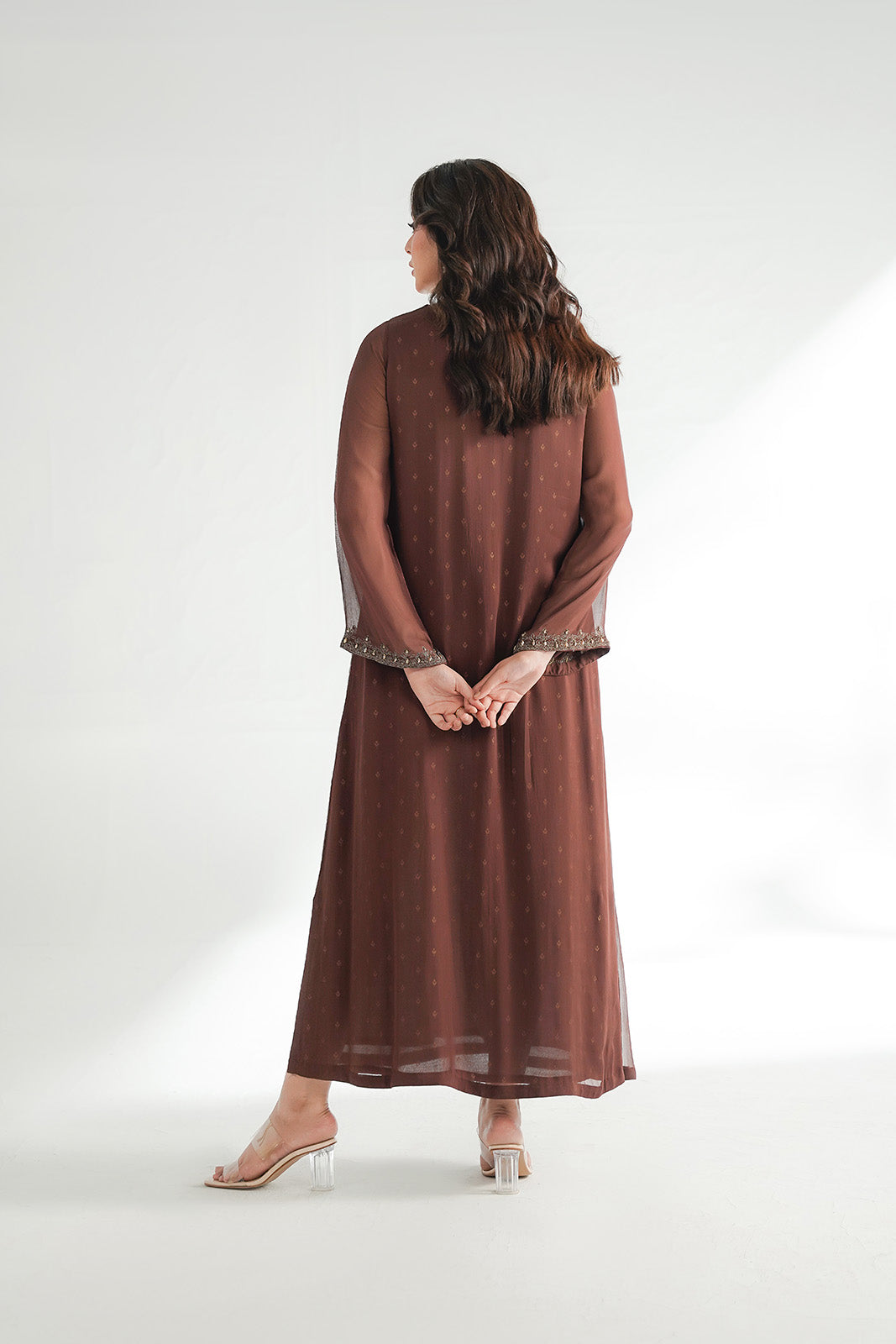 1 Piece Chiffon Embroidered Tunic (FL0219)