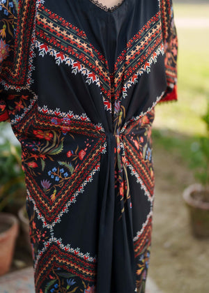 Kaftan with slits Straight trouser CRP25-04