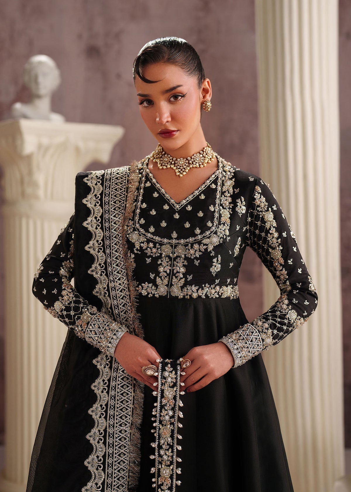 Novara Style — Mairaz Black Lehenga