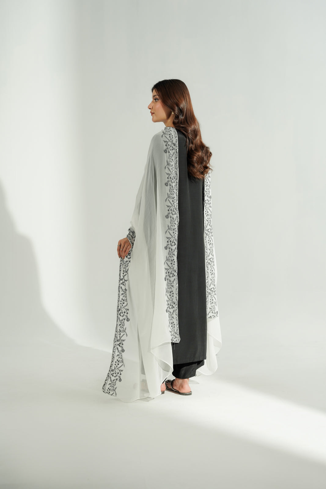 1 Piece Chiffon Embroidered Dupatta (FD0121)