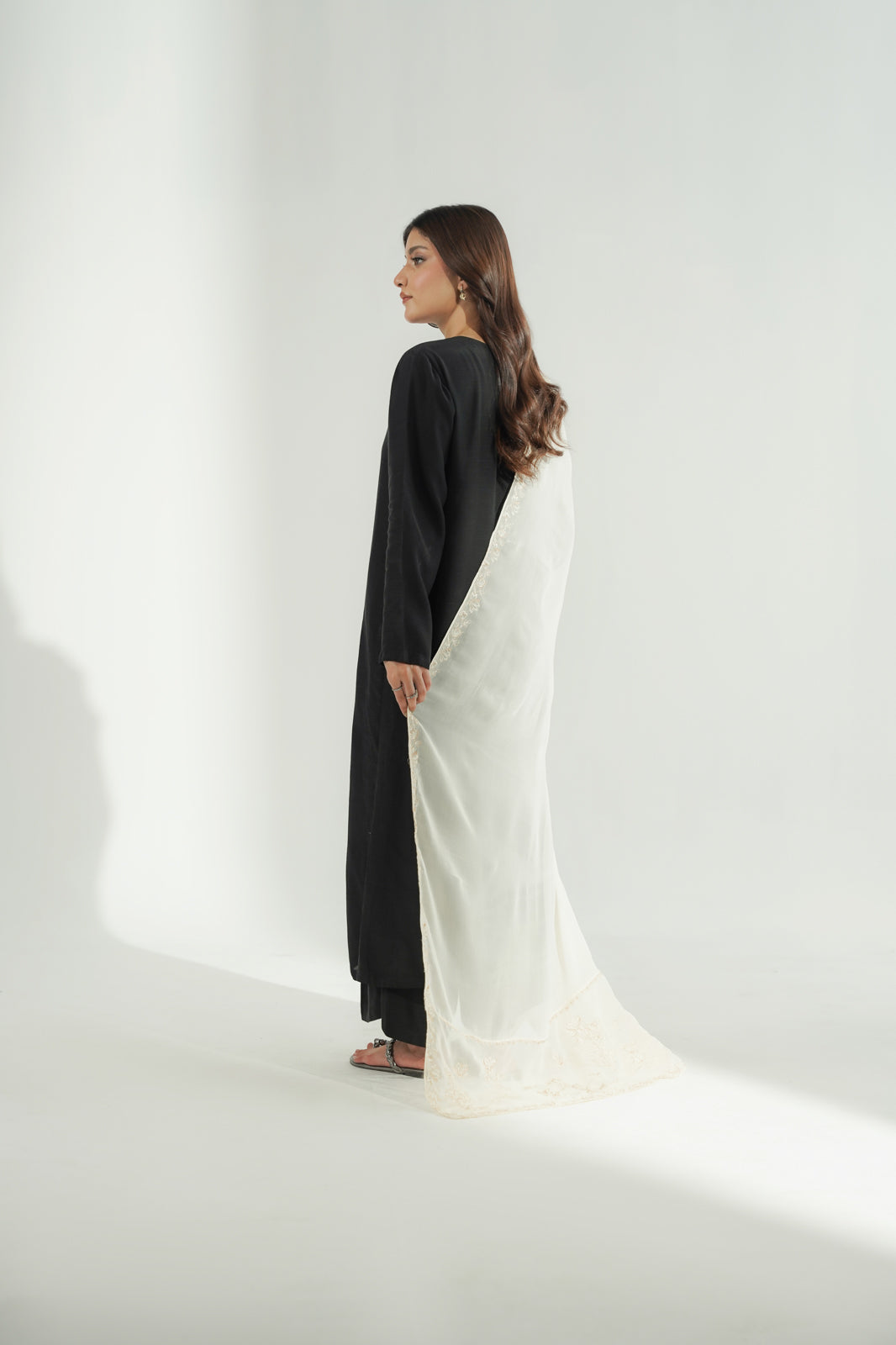 1 Piece Chiffon Embroidered Dupatta (FD0124)