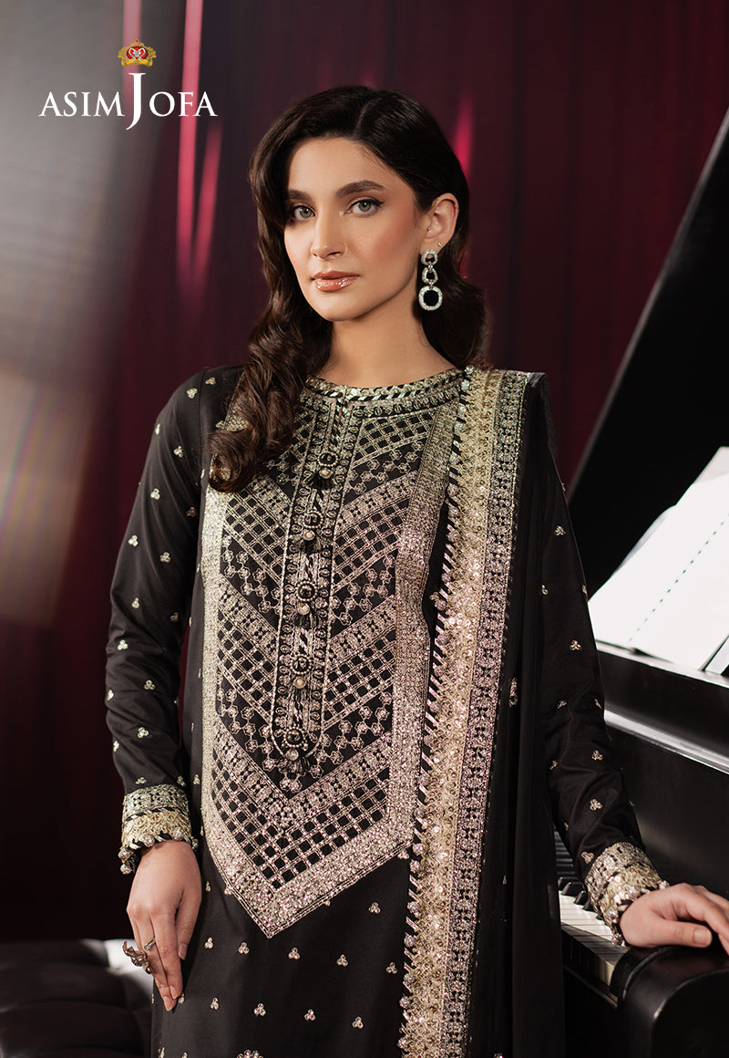 AJPF-01 EMBROIDERED SILK 3 PCS