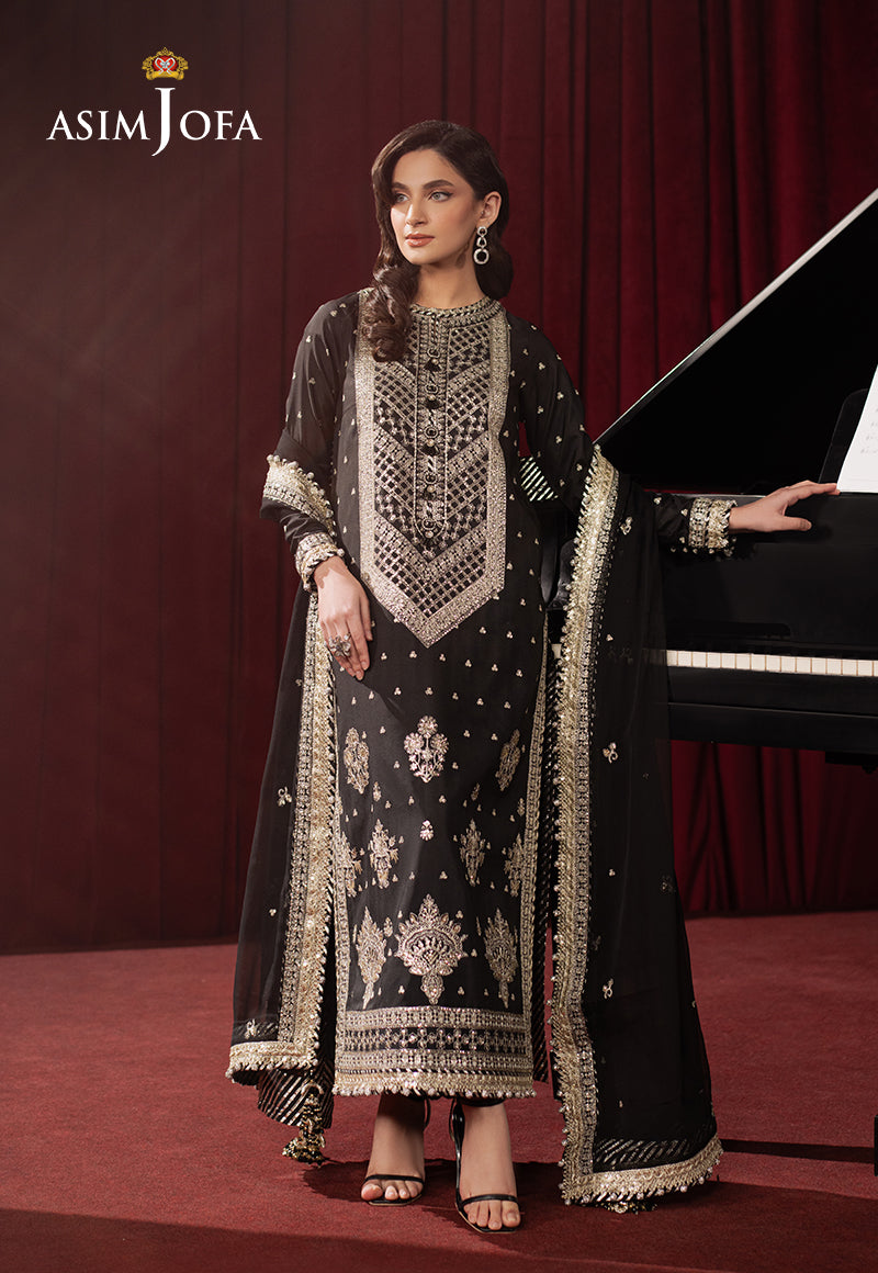 AJPF-01 EMBROIDERED SILK 3 PCS