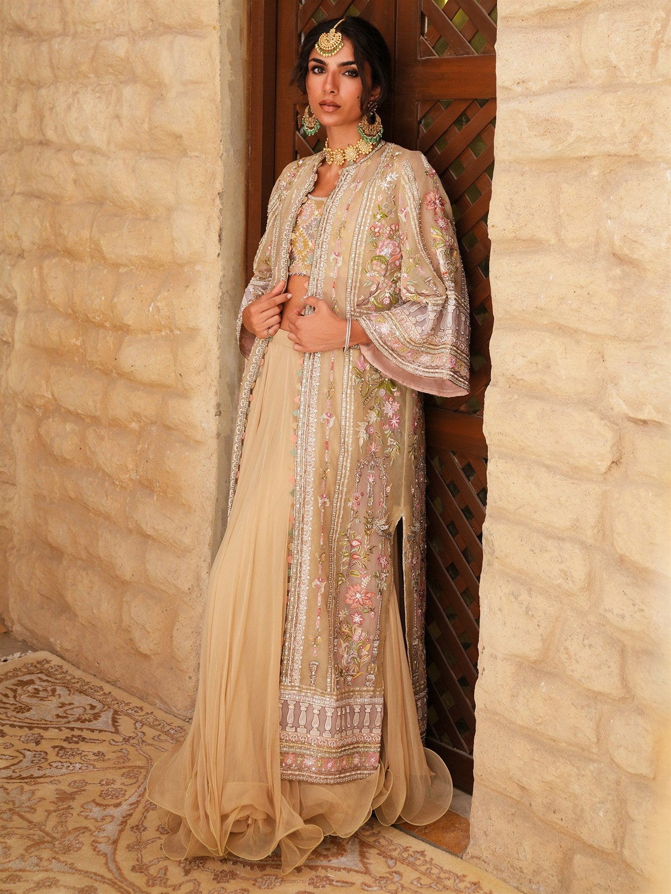 SAVANNAH, BLOUSE & SWIRLY LEHENGA