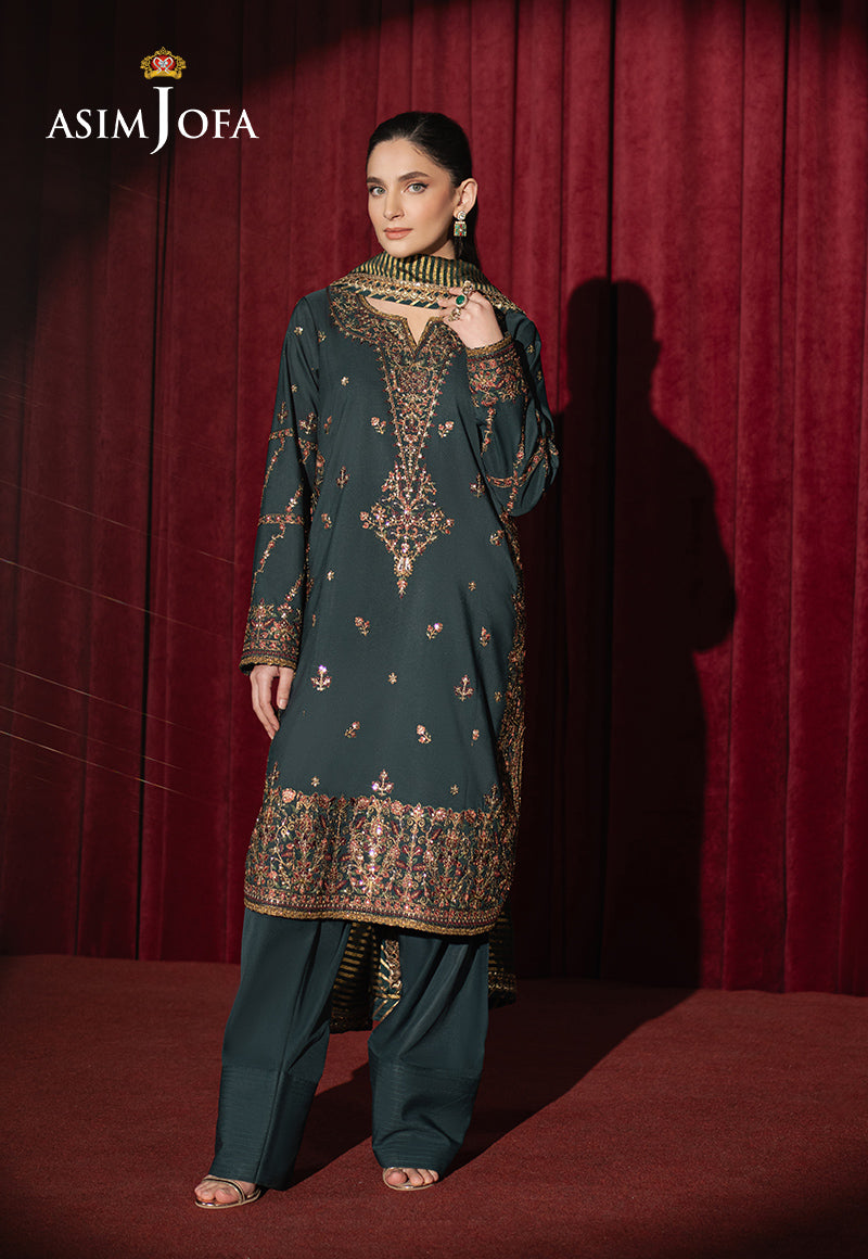 AJPF-05 EMBROIDERED SILK 3 PCS