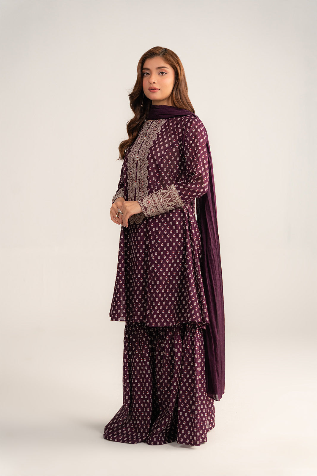 3 Piece Printed Lawn Printed Suit (CP0408)