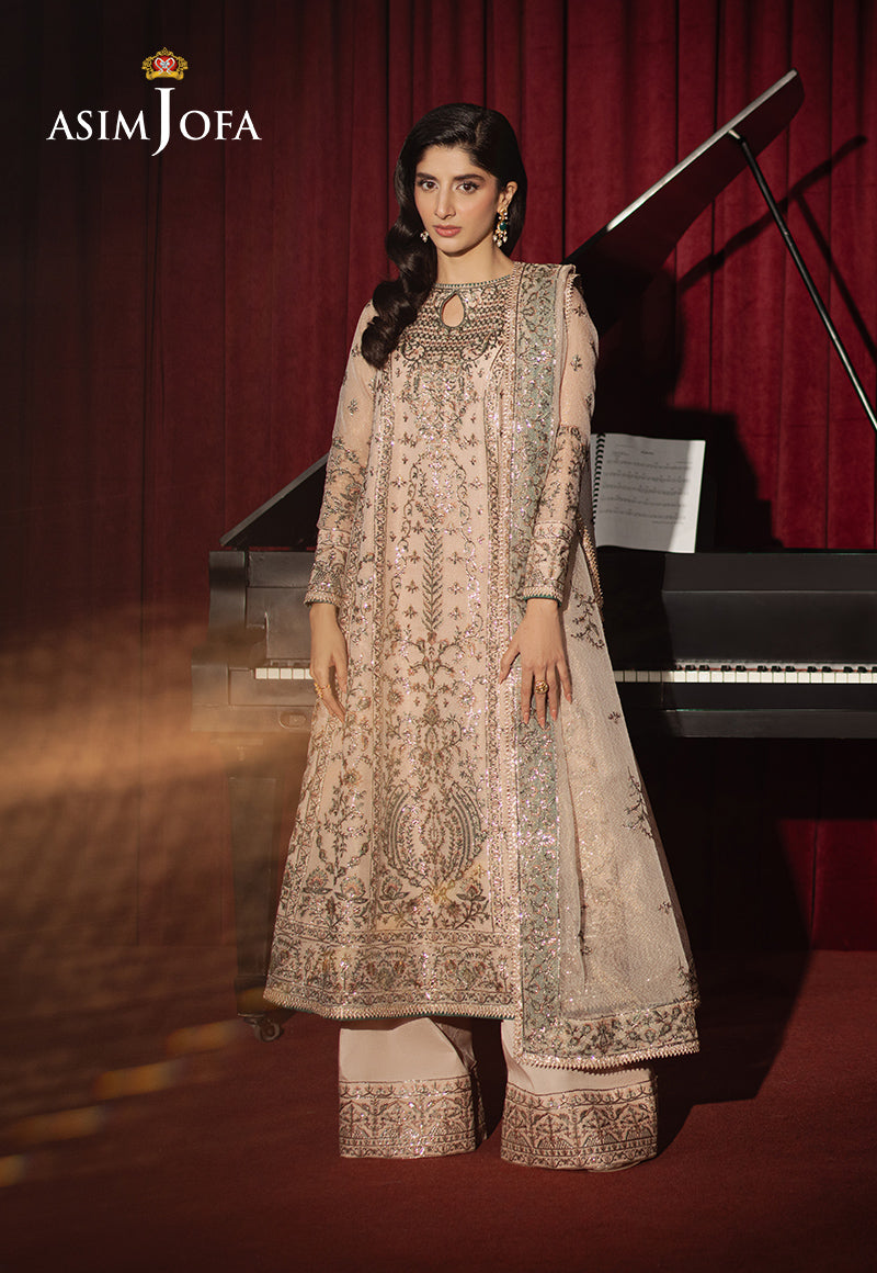 AJPF-33 EMBROIDERED ZARI NET AYUDHIA 3 PCS