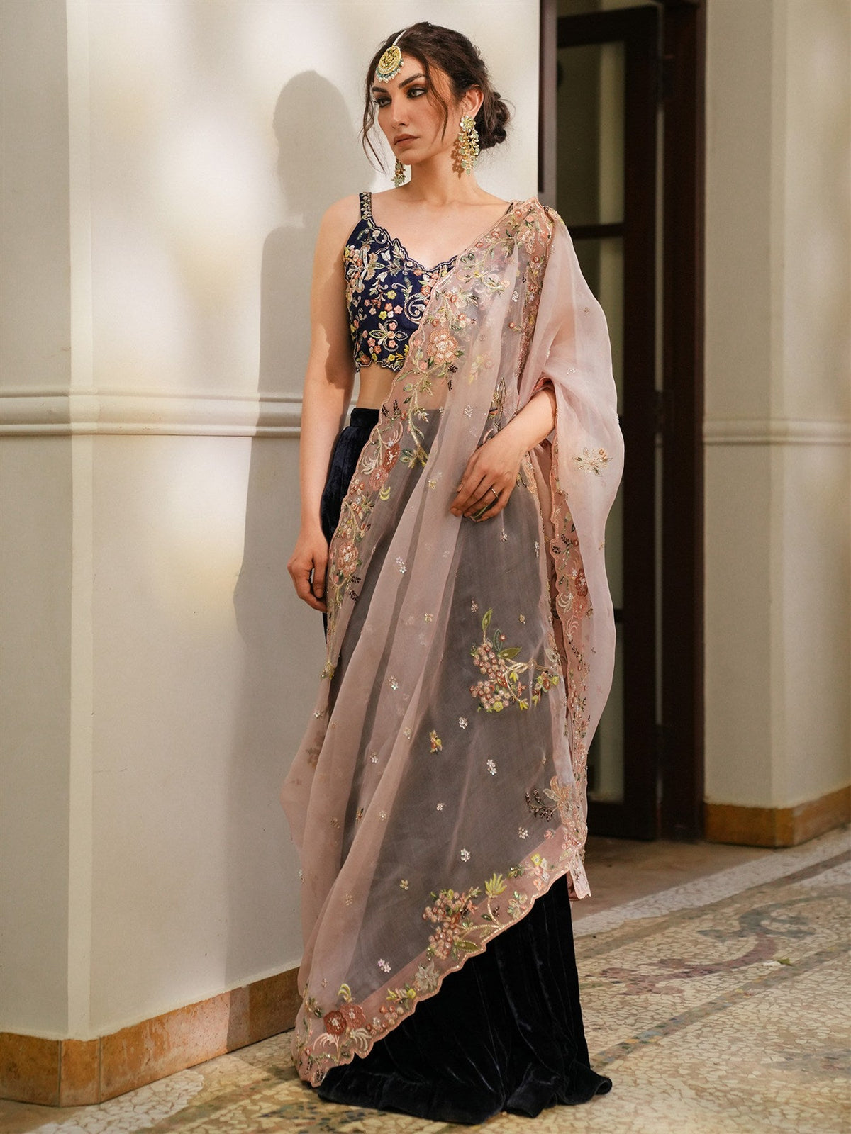 Blouse, Sharara & Dupatta
