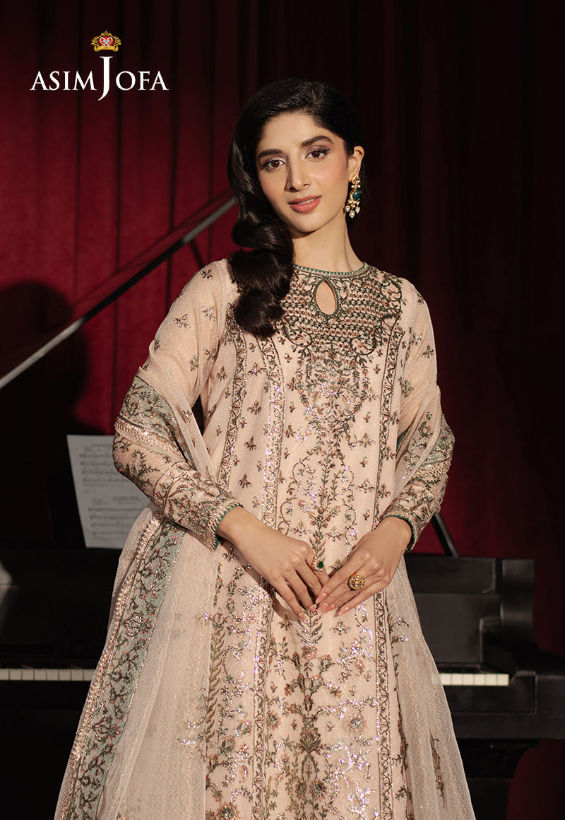 AJPF-33 EMBROIDERED ZARI NET AYUDHIA 3 PCS