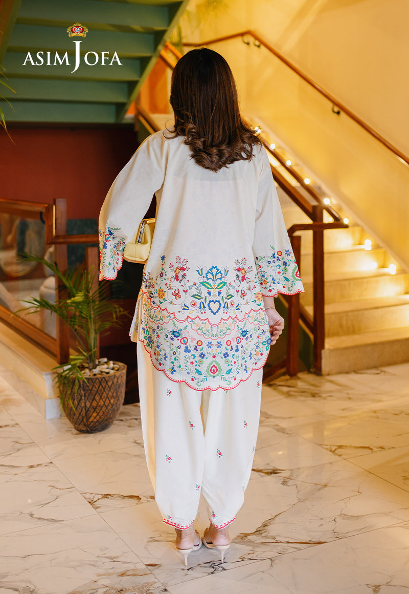 AJPBC-07 Printed Cambric Stitched 2 Pcs