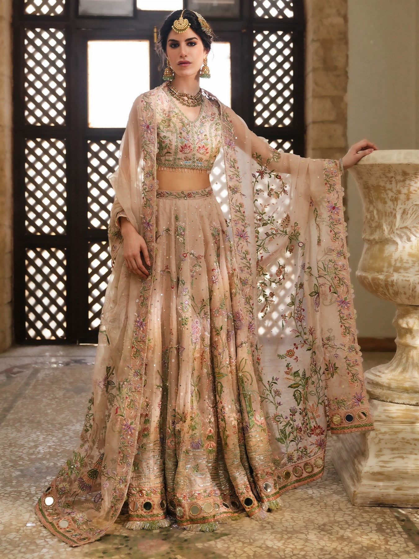 Blouse, Lehenga & Dupatta