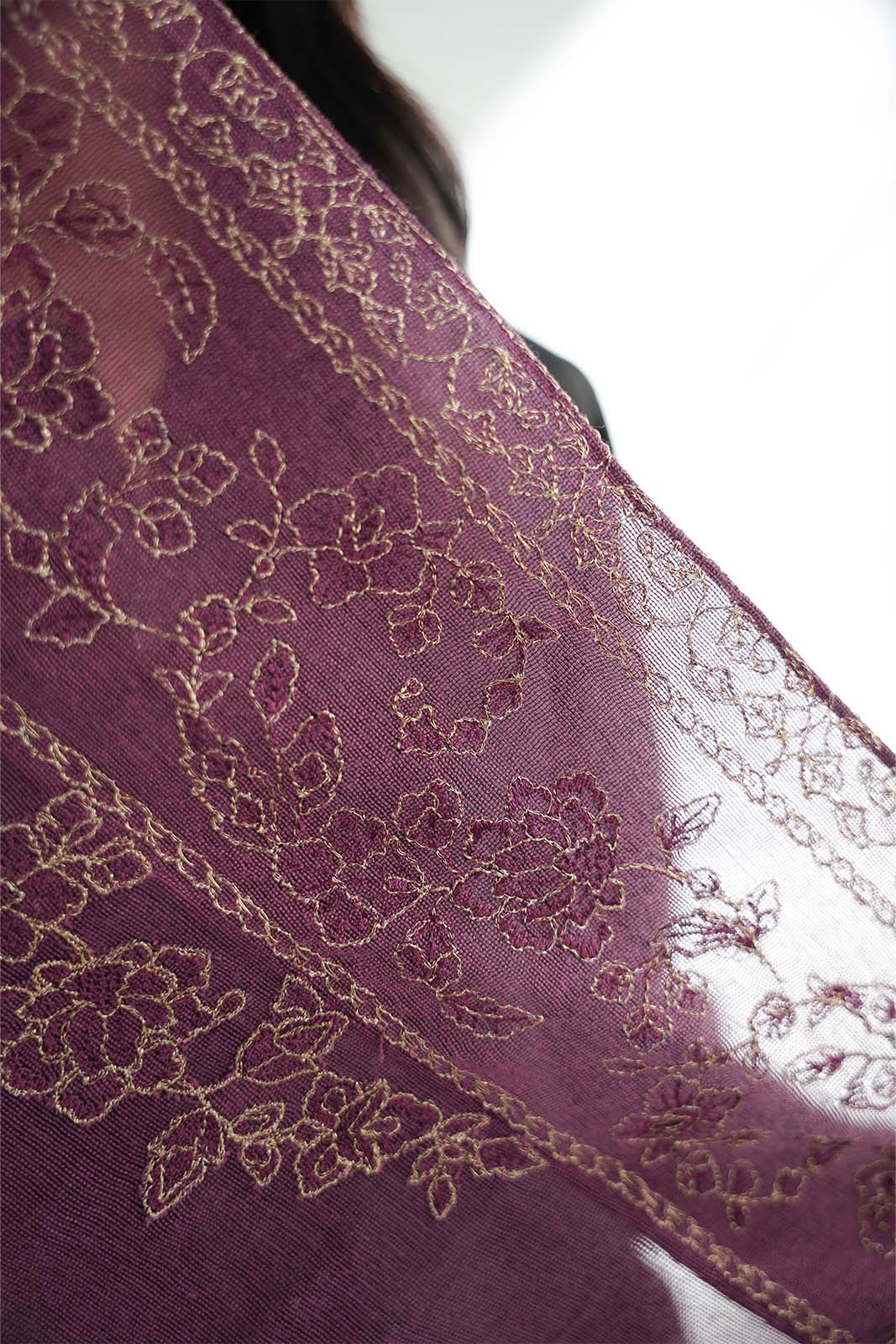 1 Piece Khaddi Net Embroidered Shawl (FH0034)