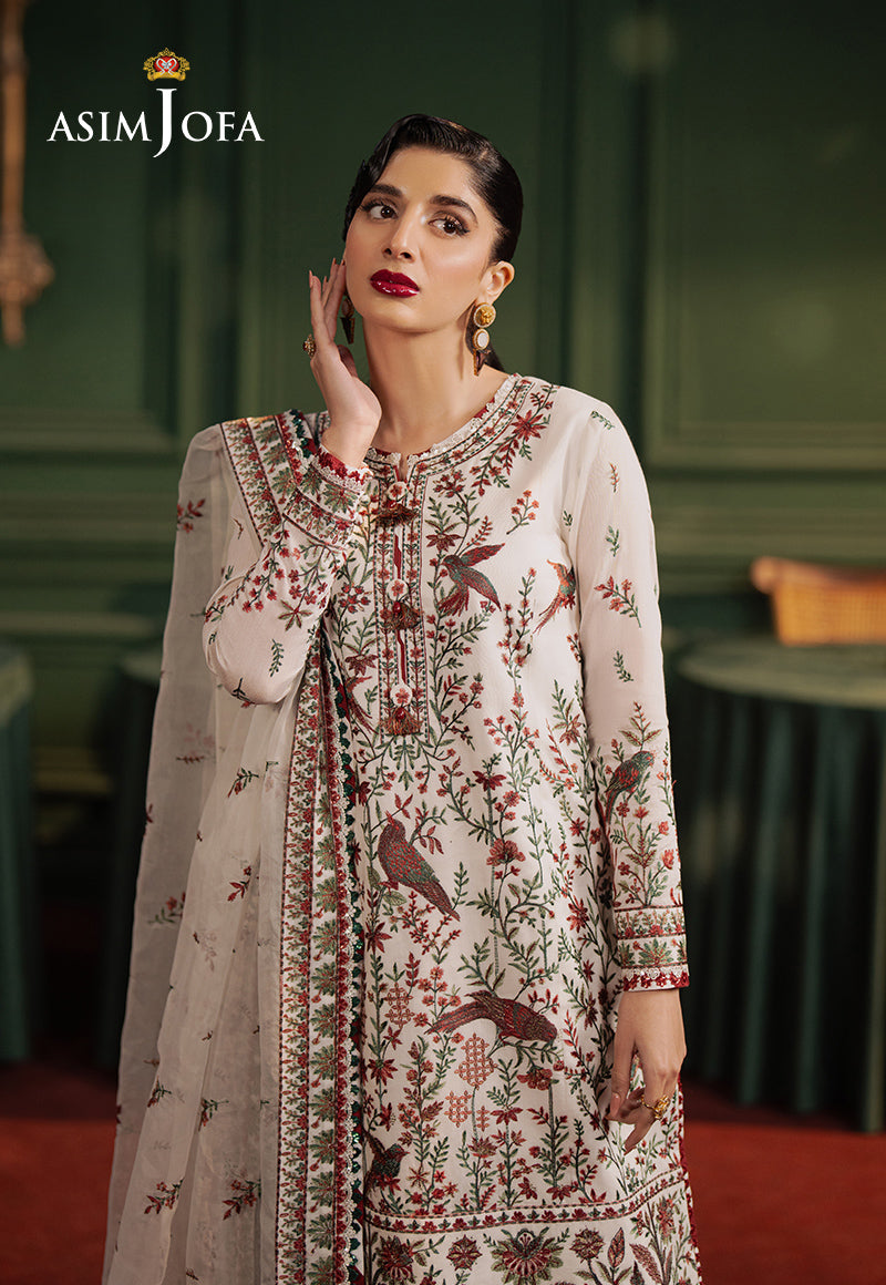 AJPF-30 EMBROIDERED COTTON NET 3 PCS