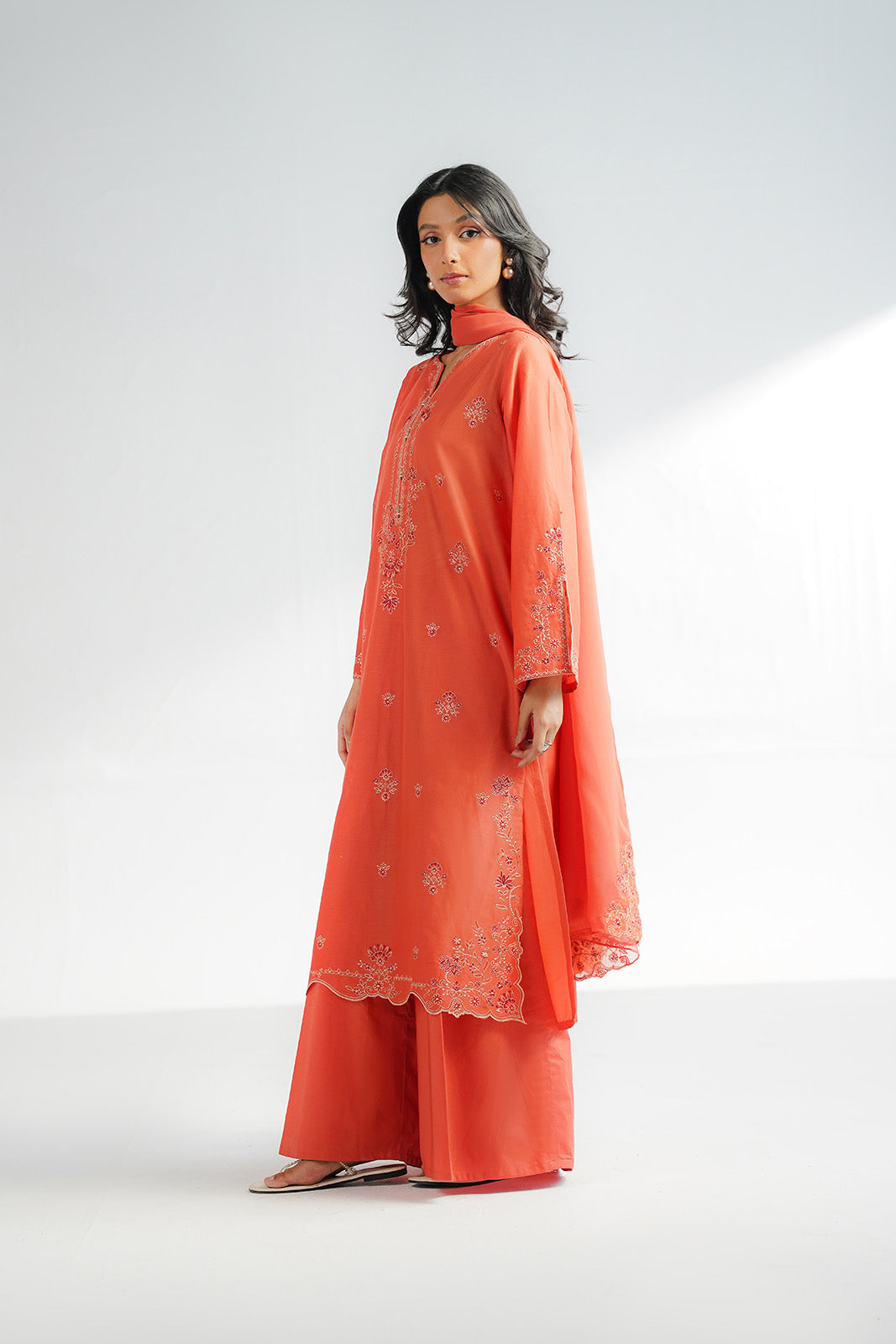 3 Piece Lawn Embroidered Suit (CS0575)