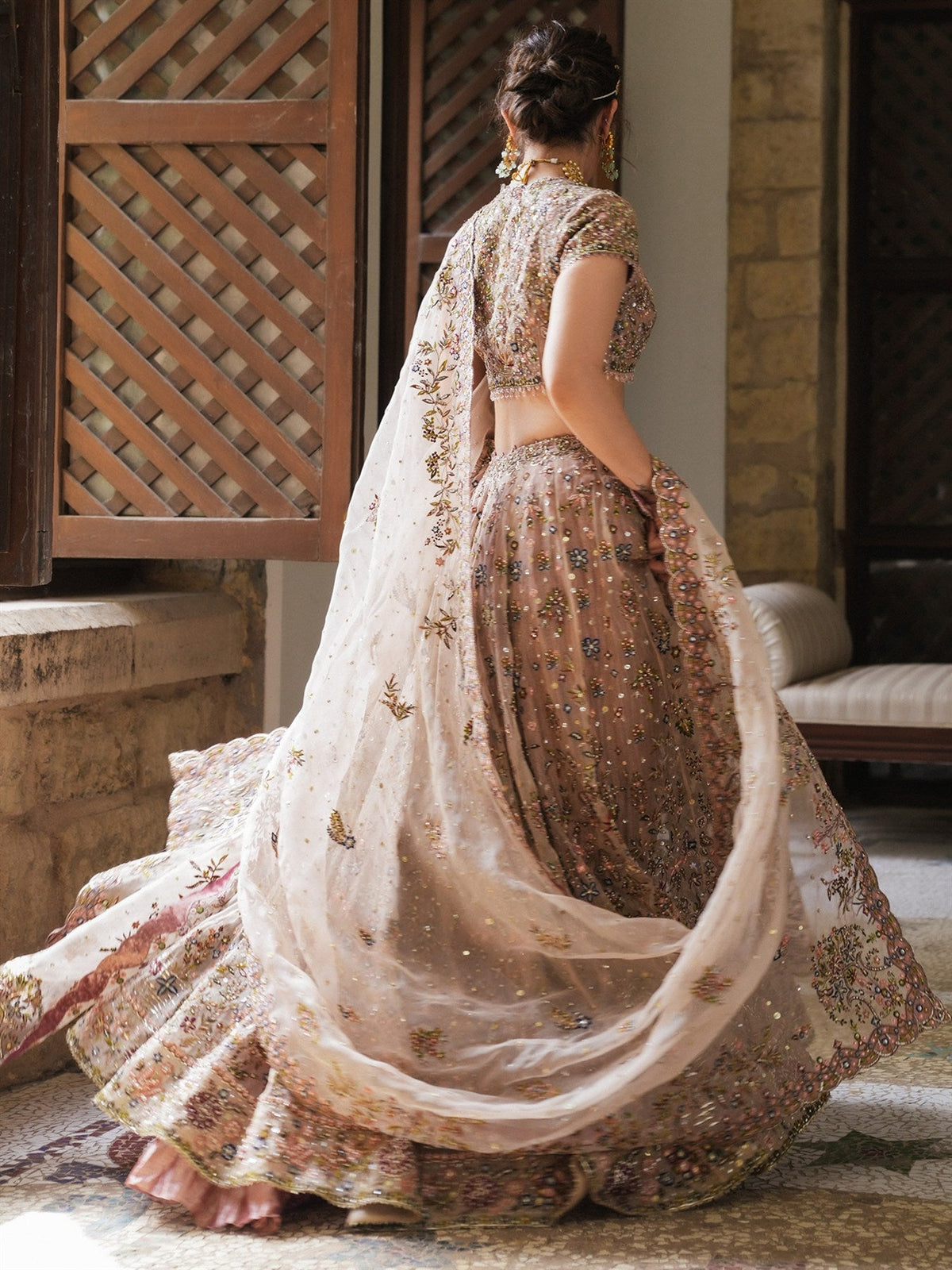 Blouse, Ghagra & Dupatta