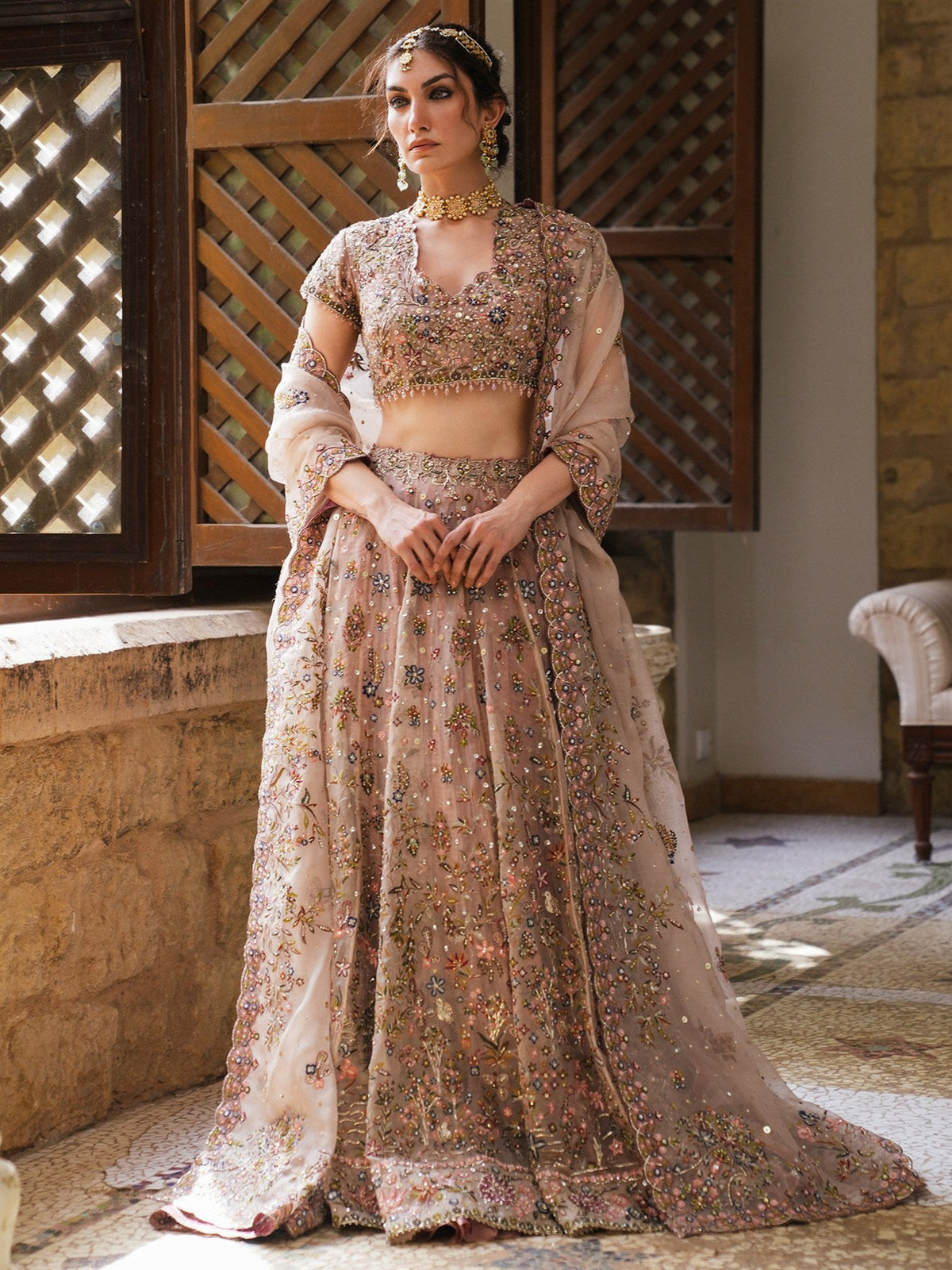Blouse, Ghagra & Dupatta