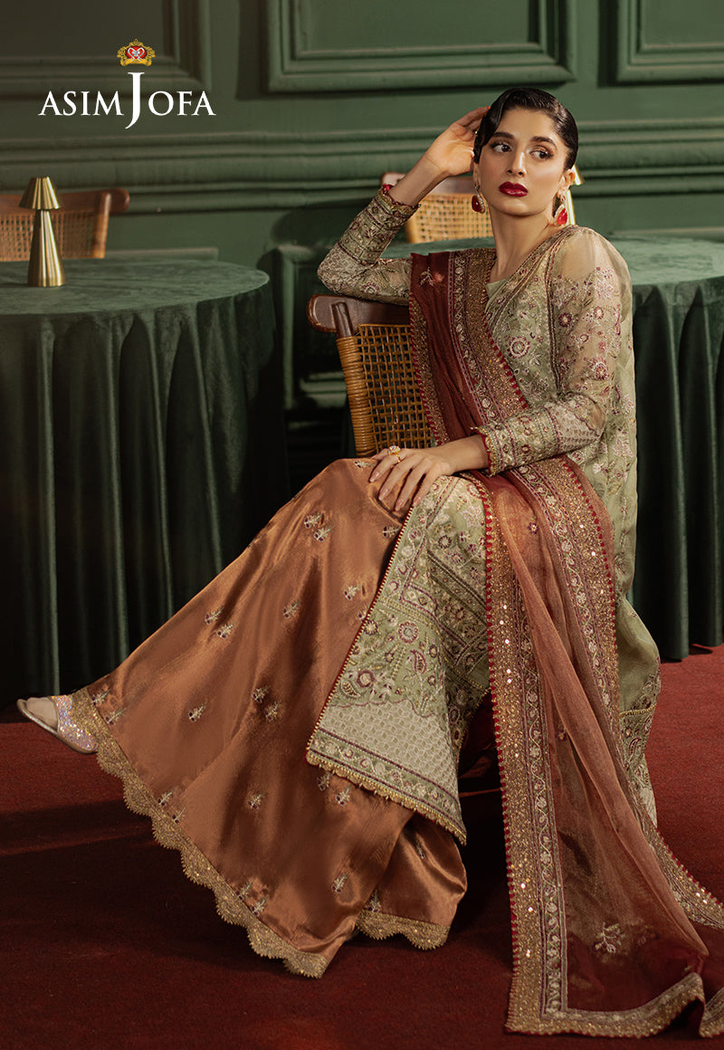 AJPF-35 EMBROIDERED ZARI KOTA SOFT NET 3 PCS