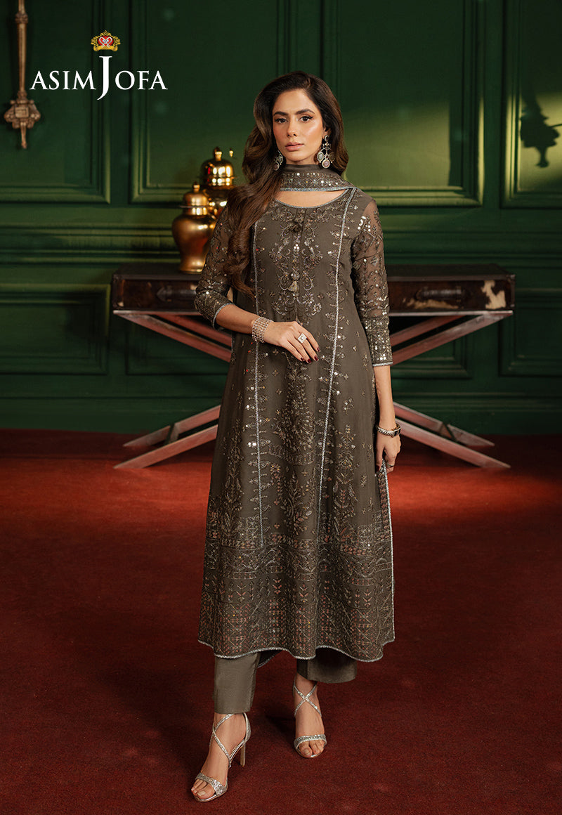 AJPF-21 EMBROIDERED CHIFFON 3 PCS