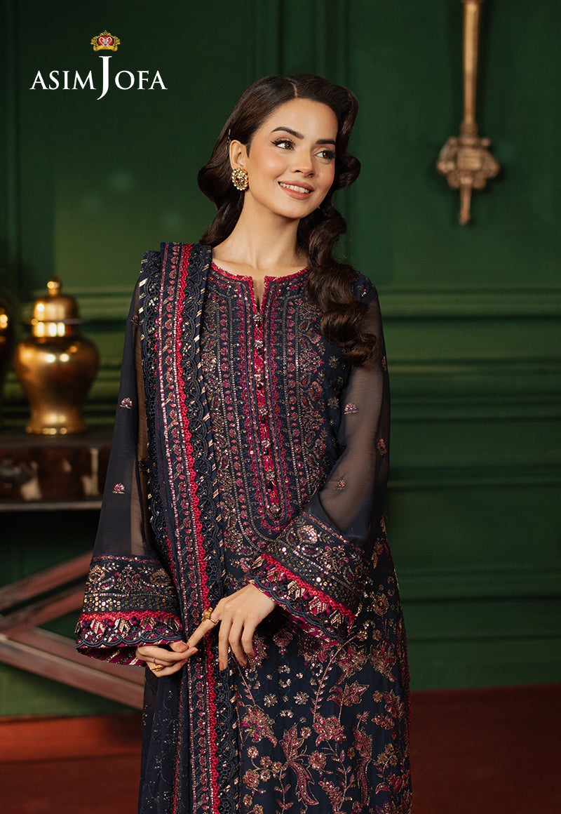 AJPF-17 EMBROIDERED CHIFFON 3 PCS