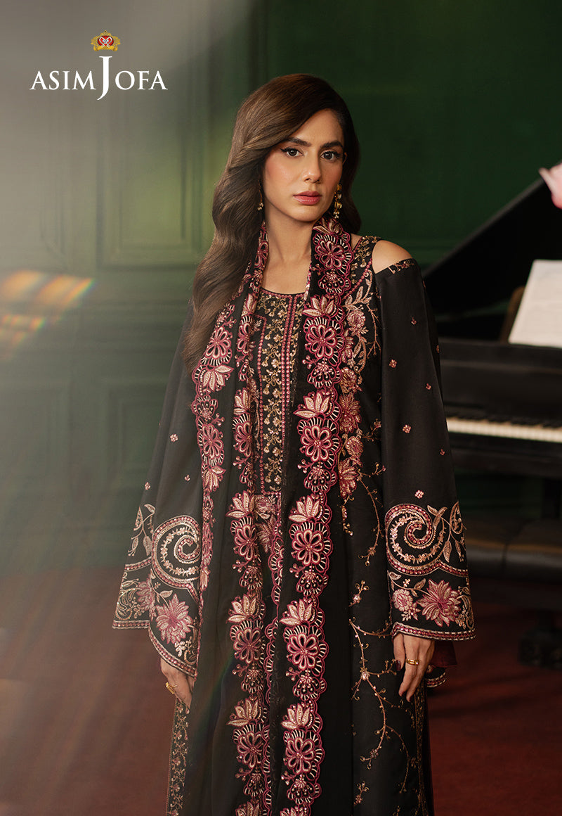 AJPF-19 EMBROIDERED SILK 3 PCS