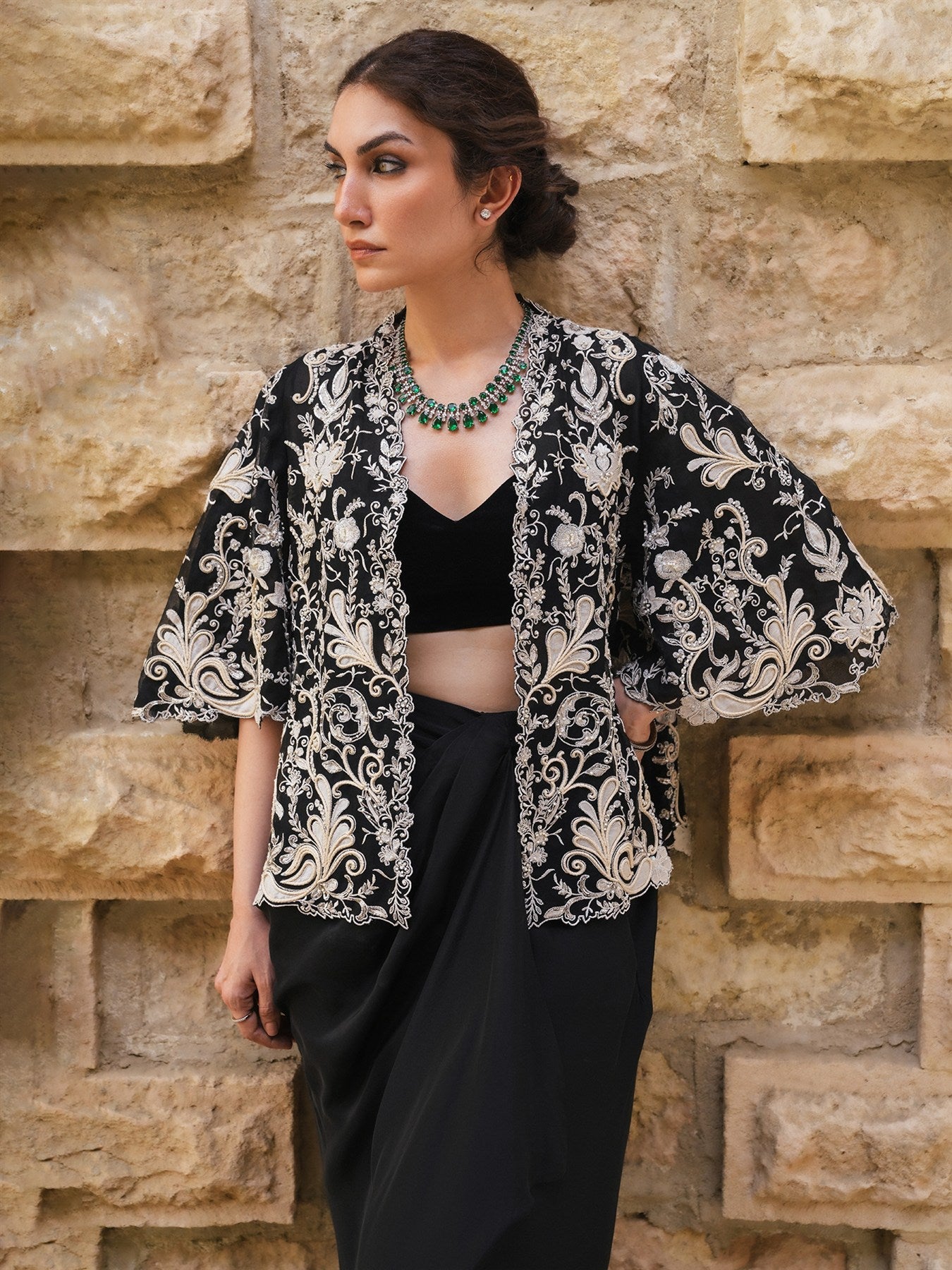Alara Jacket, Bralette & Nikhar Skirt