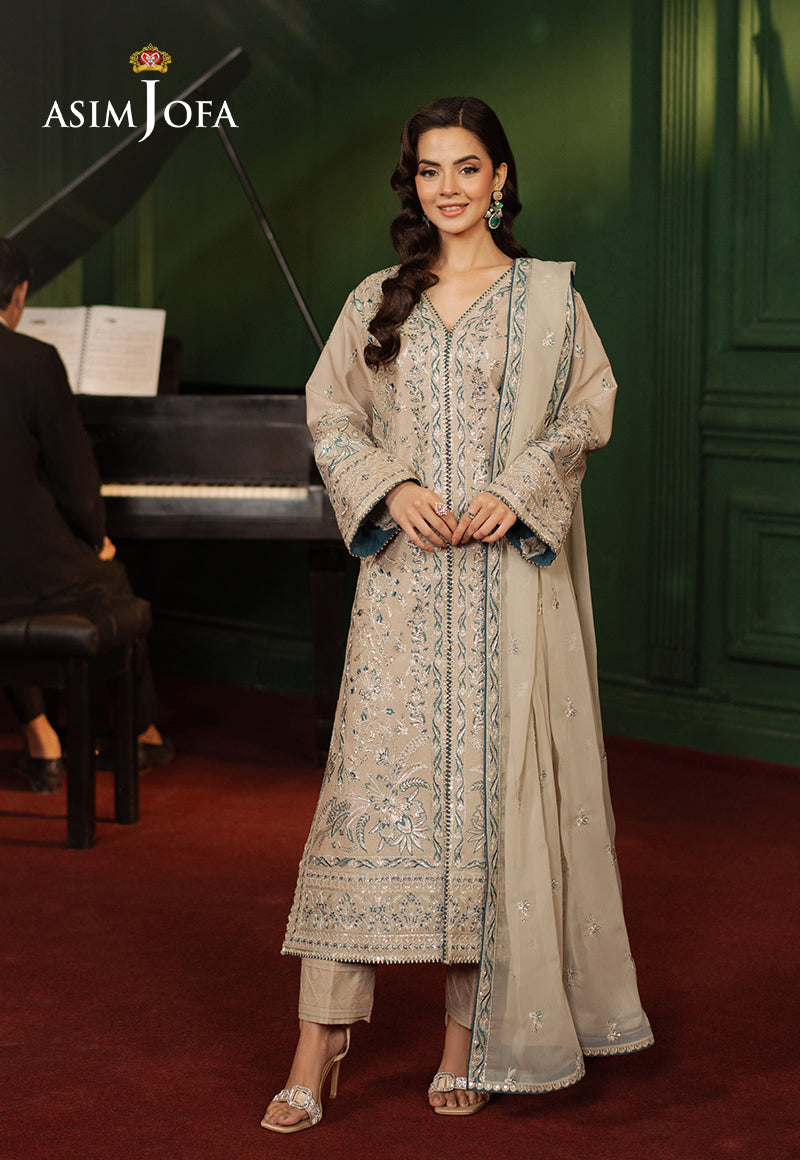 AJPF-29 EMBROIDERED SILK 3 PCS