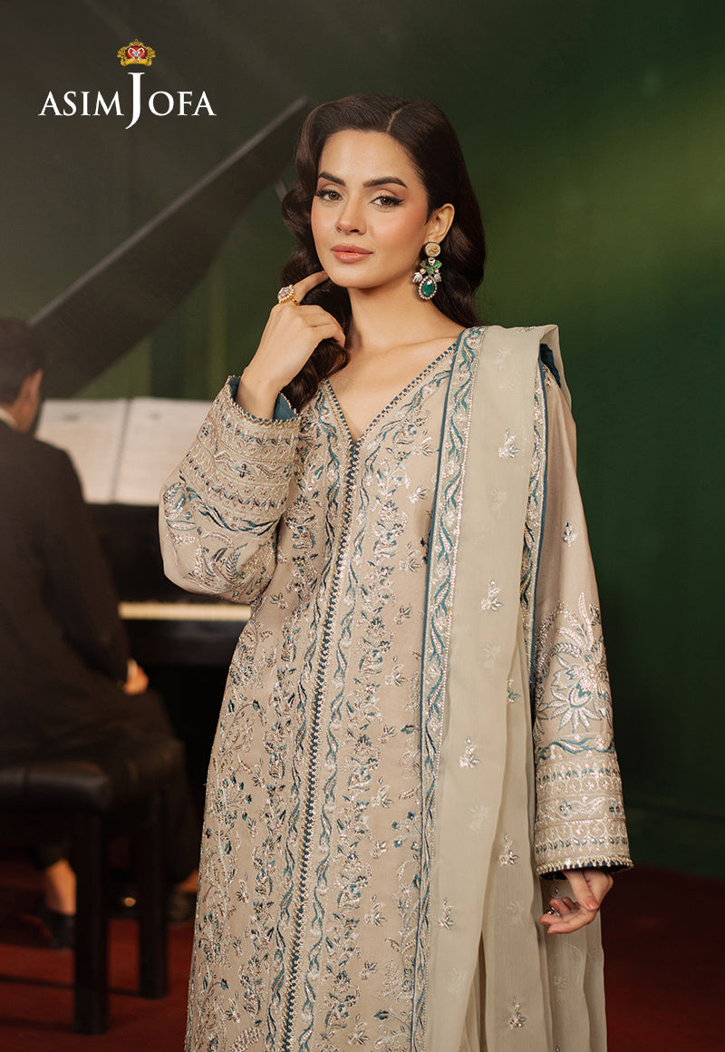 AJPF-29 EMBROIDERED SILK 3 PCS