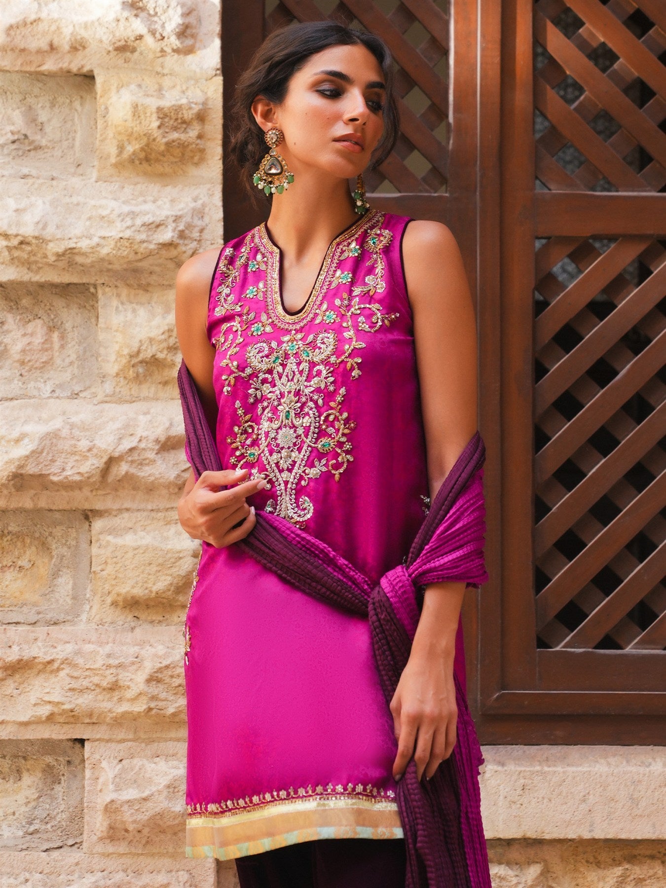 Natasha, Izaar & Dupatta - PF26OWKP002