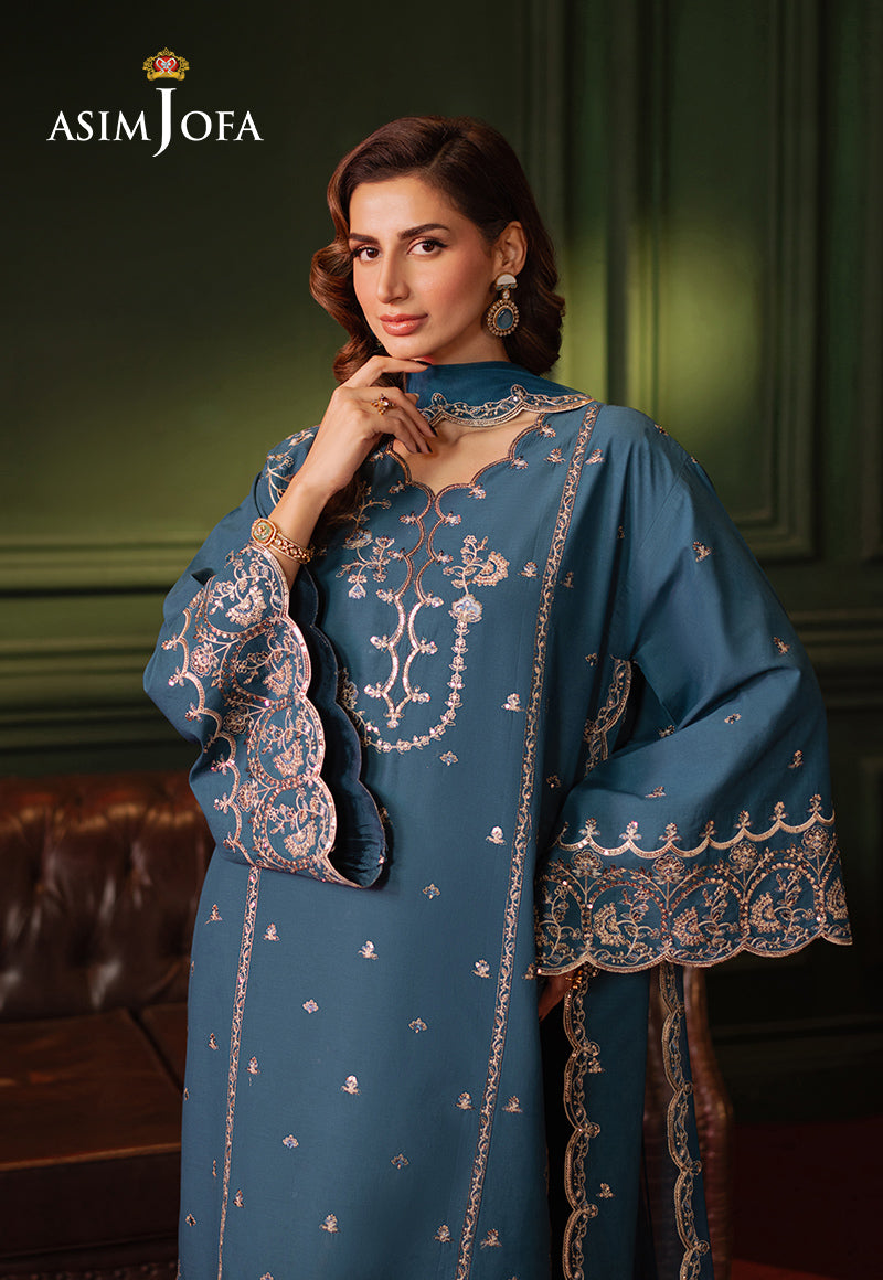 AJPF-10 EMBROIDERED SILK 3 PCS