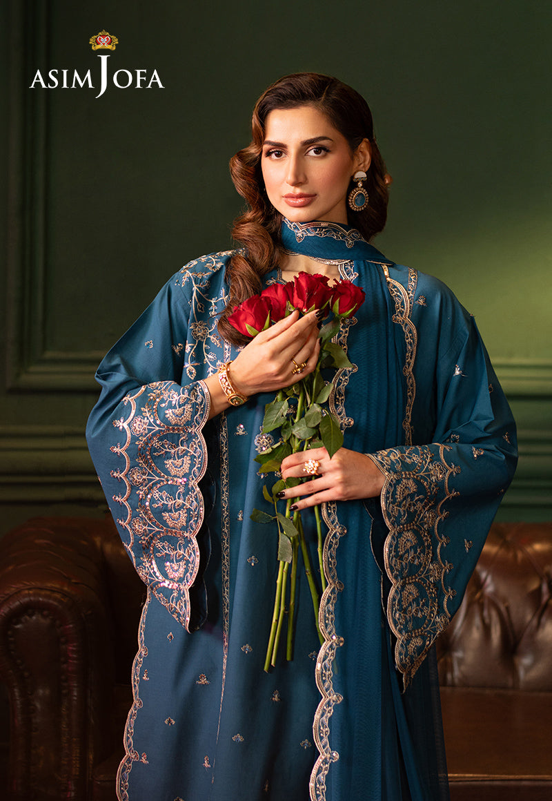 AJPF-10 EMBROIDERED SILK 3 PCS